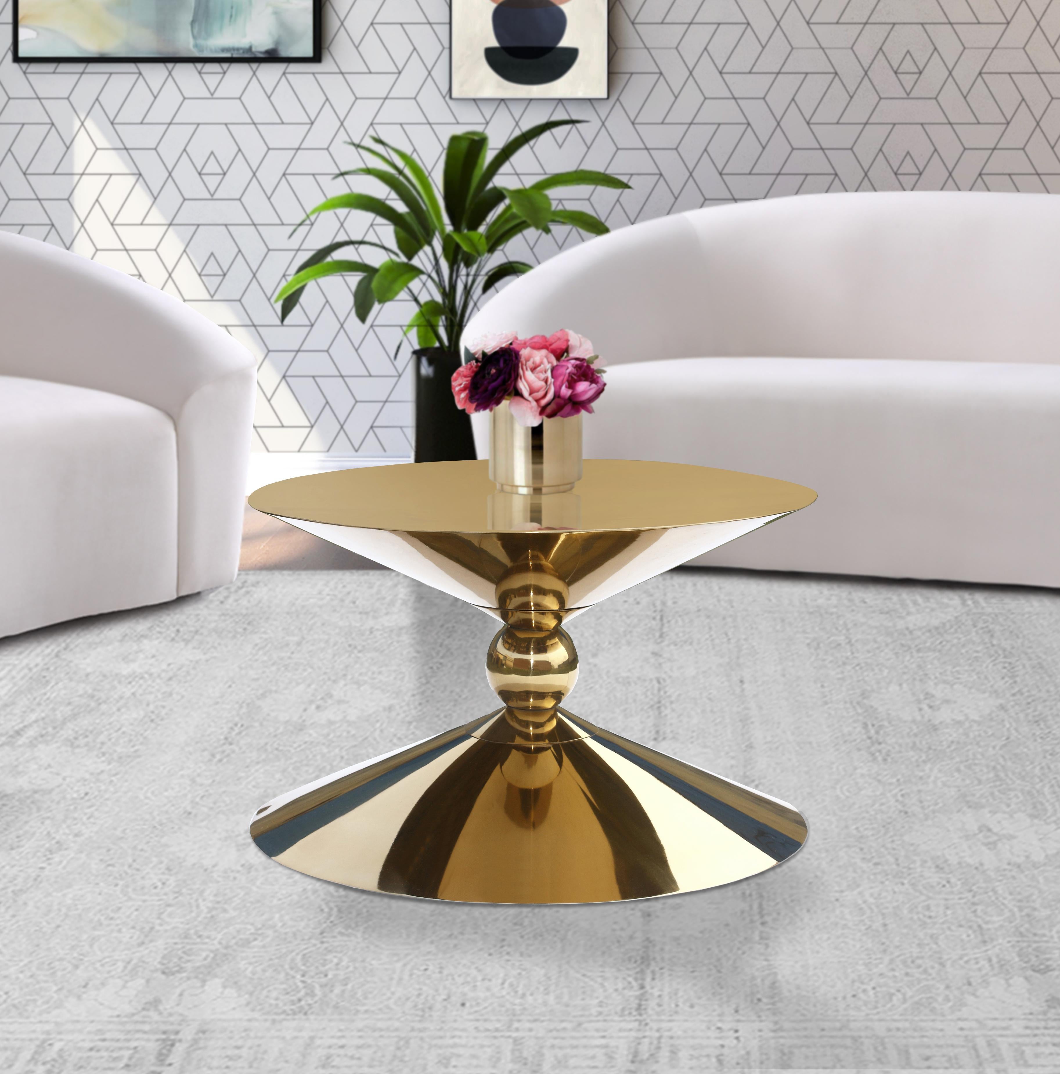 Malia Gold Coffee Table - Luxury Home Furniture (MI)