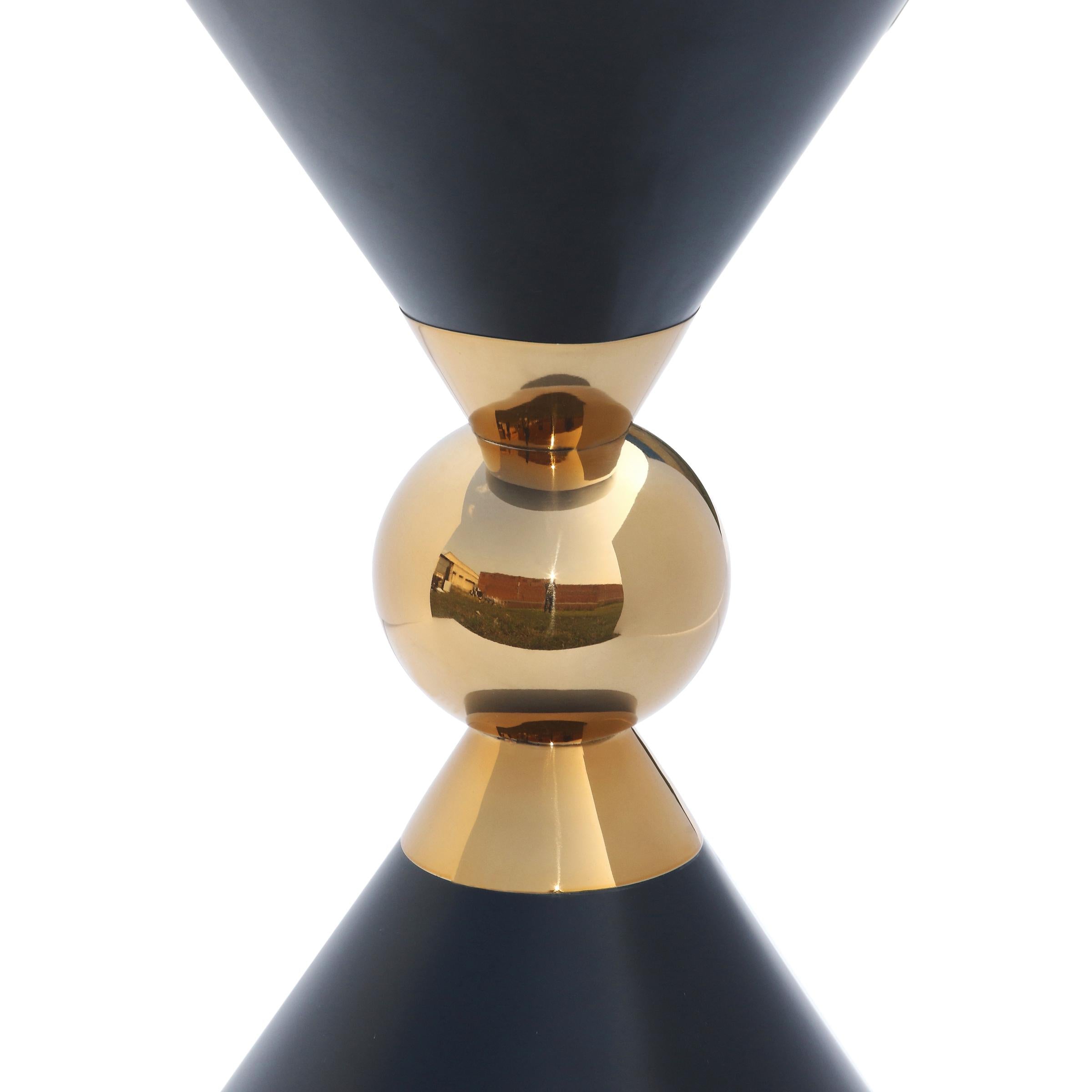 Malia Black / Gold End Table - Luxury Home Furniture (MI)