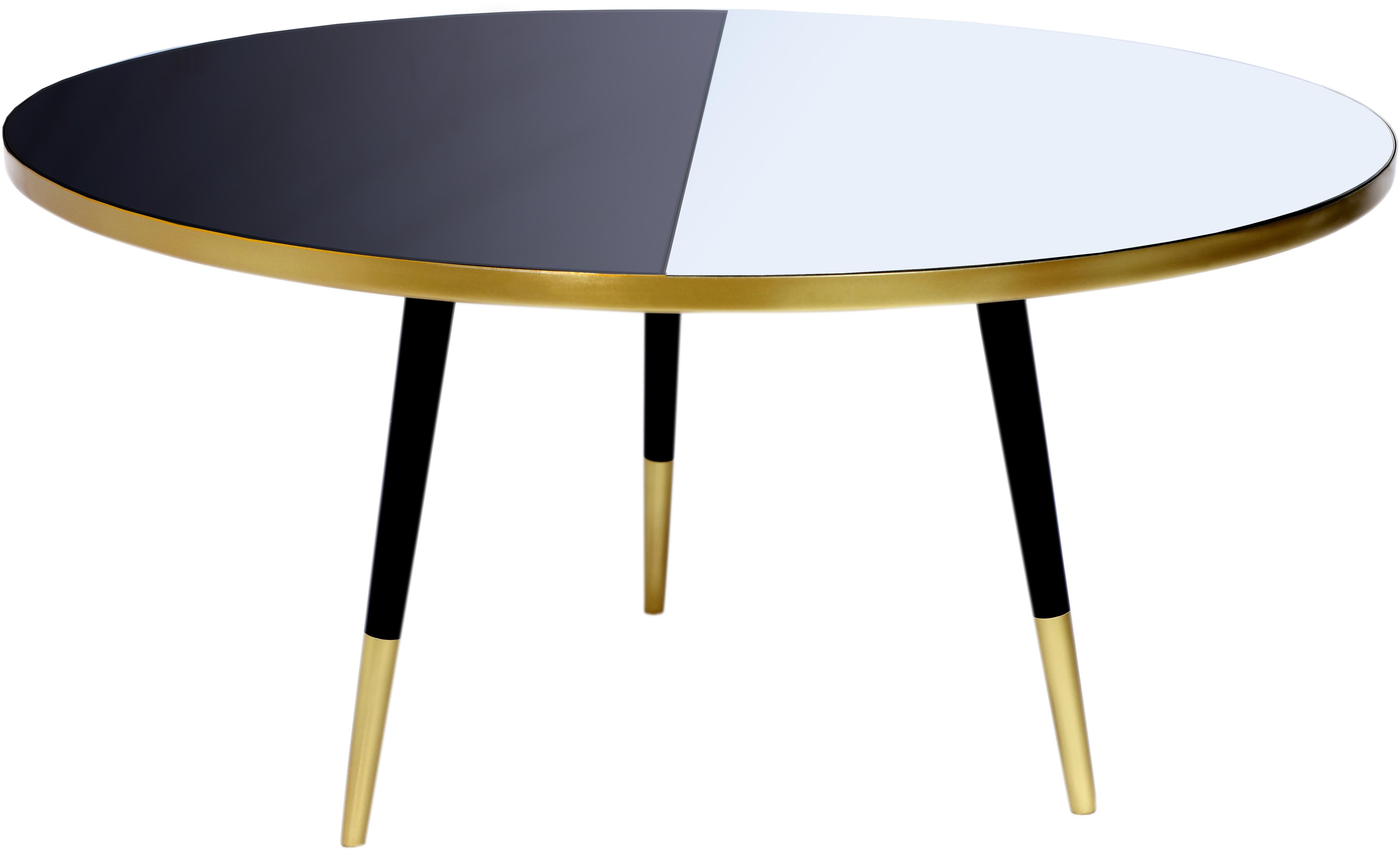 Reflection Gold / Black Coffee Table - Luxury Home Furniture (MI)