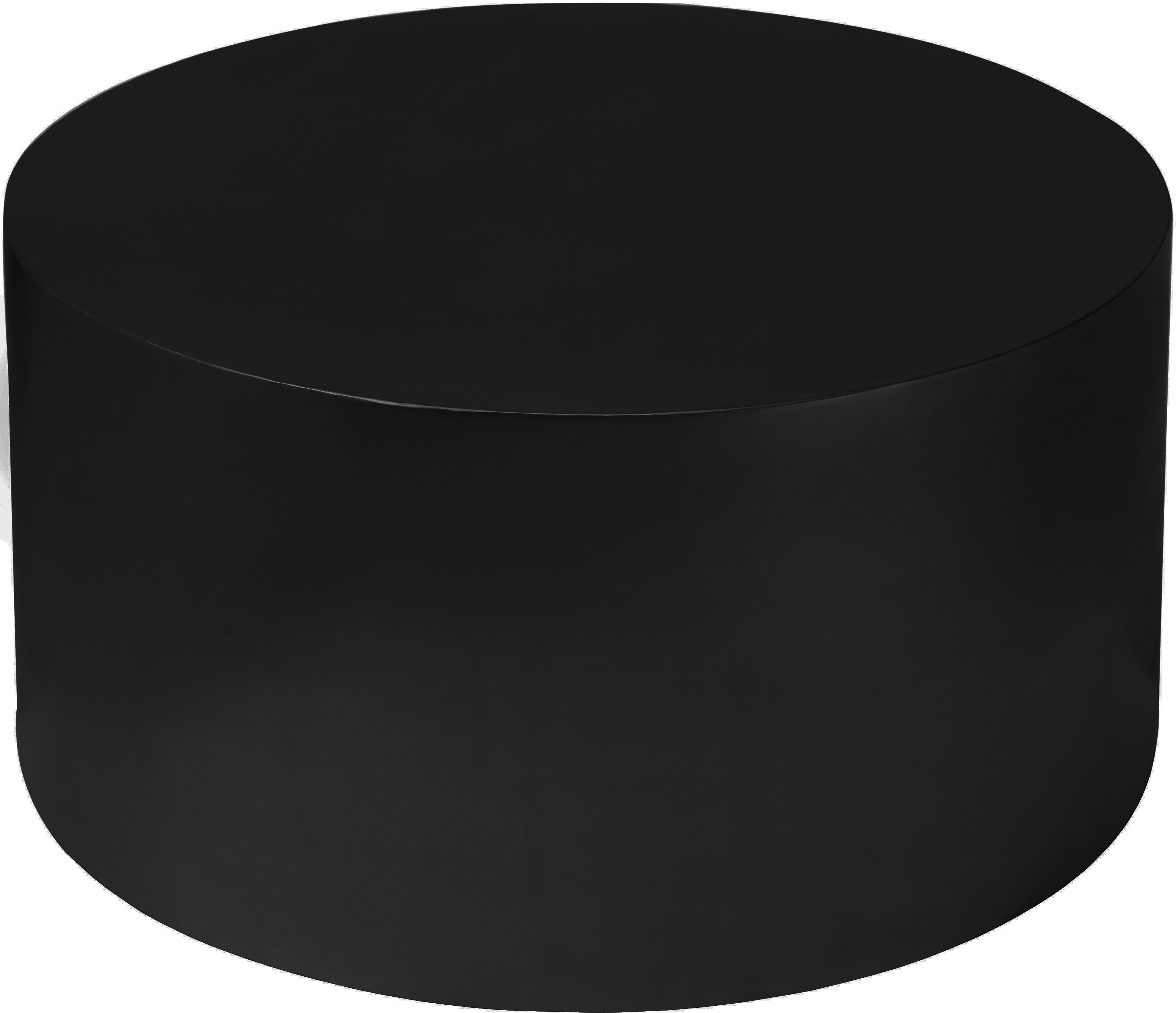 Cylinder Matte Black Coffee Table - Luxury Home Furniture (MI)