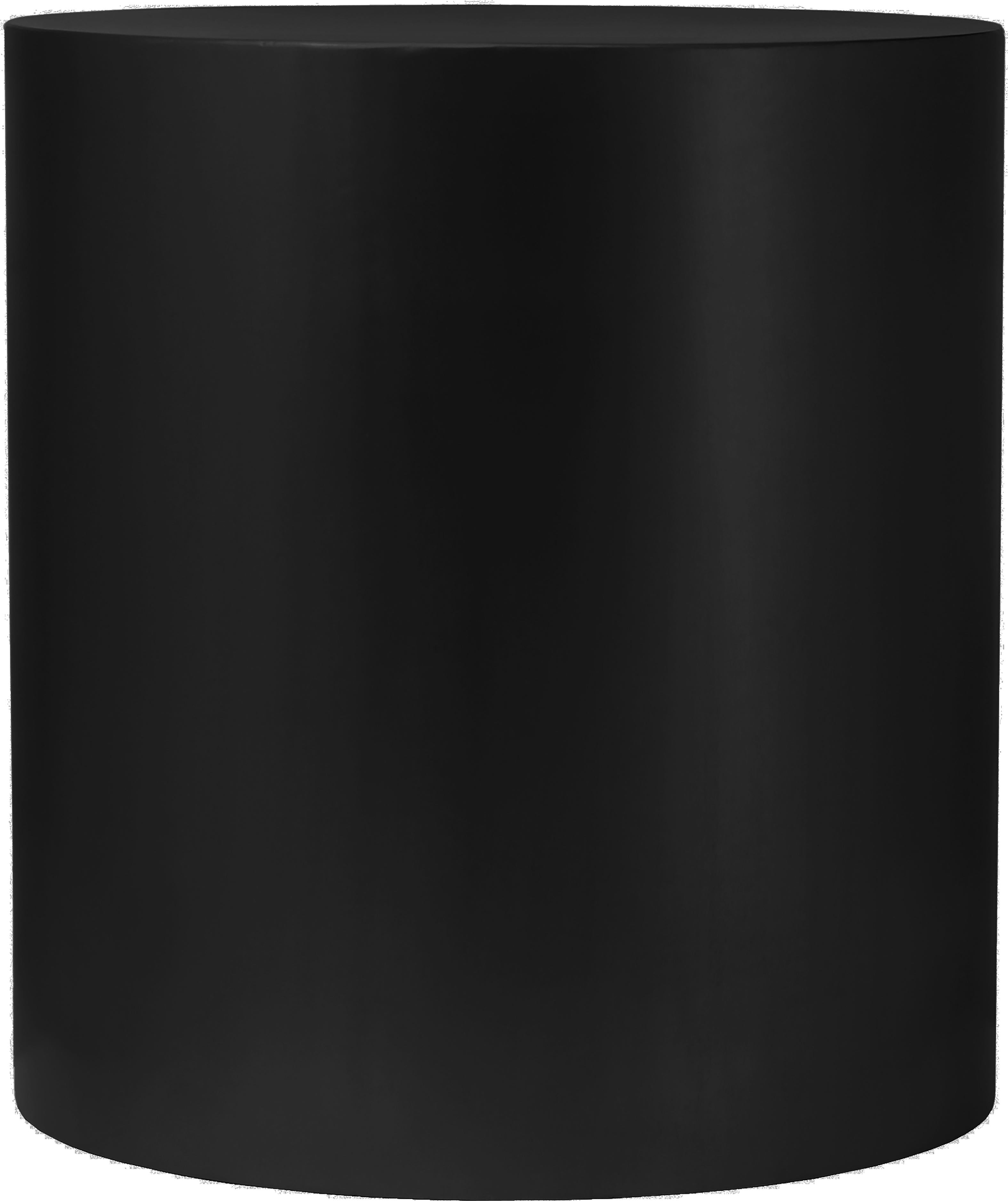 Cylinder Matte Black End Table - Luxury Home Furniture (MI)