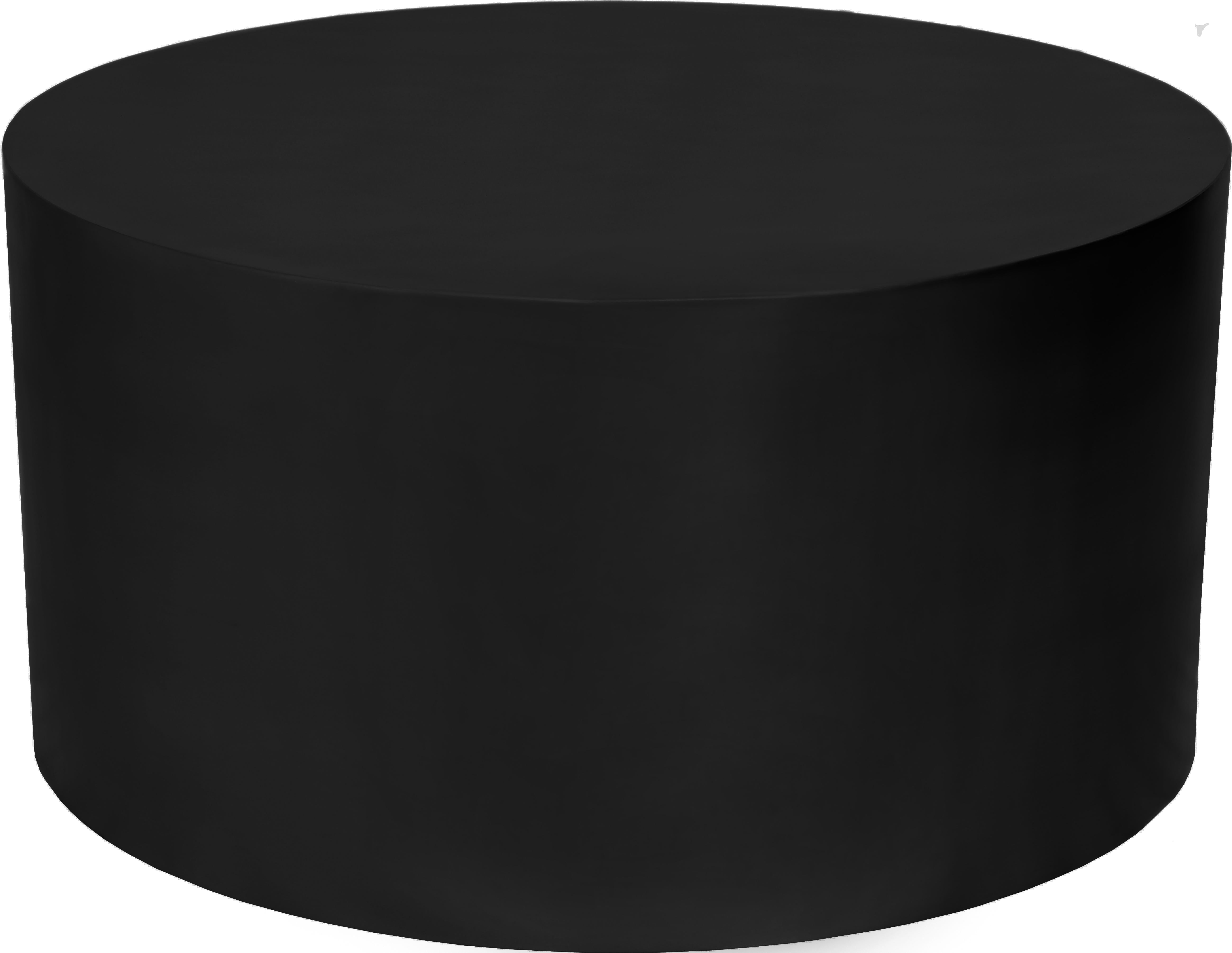 Cylinder Matte Black Coffee Table - Luxury Home Furniture (MI)