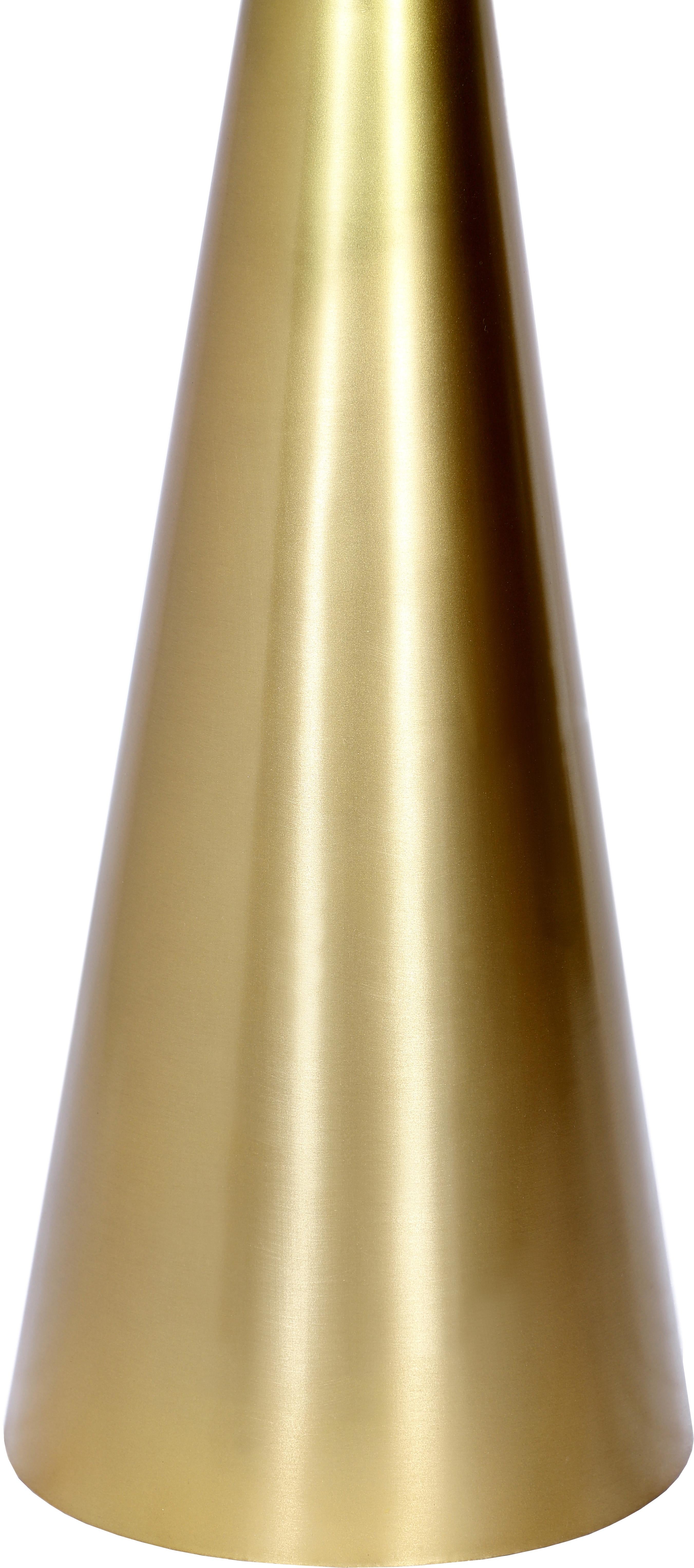 Glassimo Brushed Gold End Table - Luxury Home Furniture (MI)