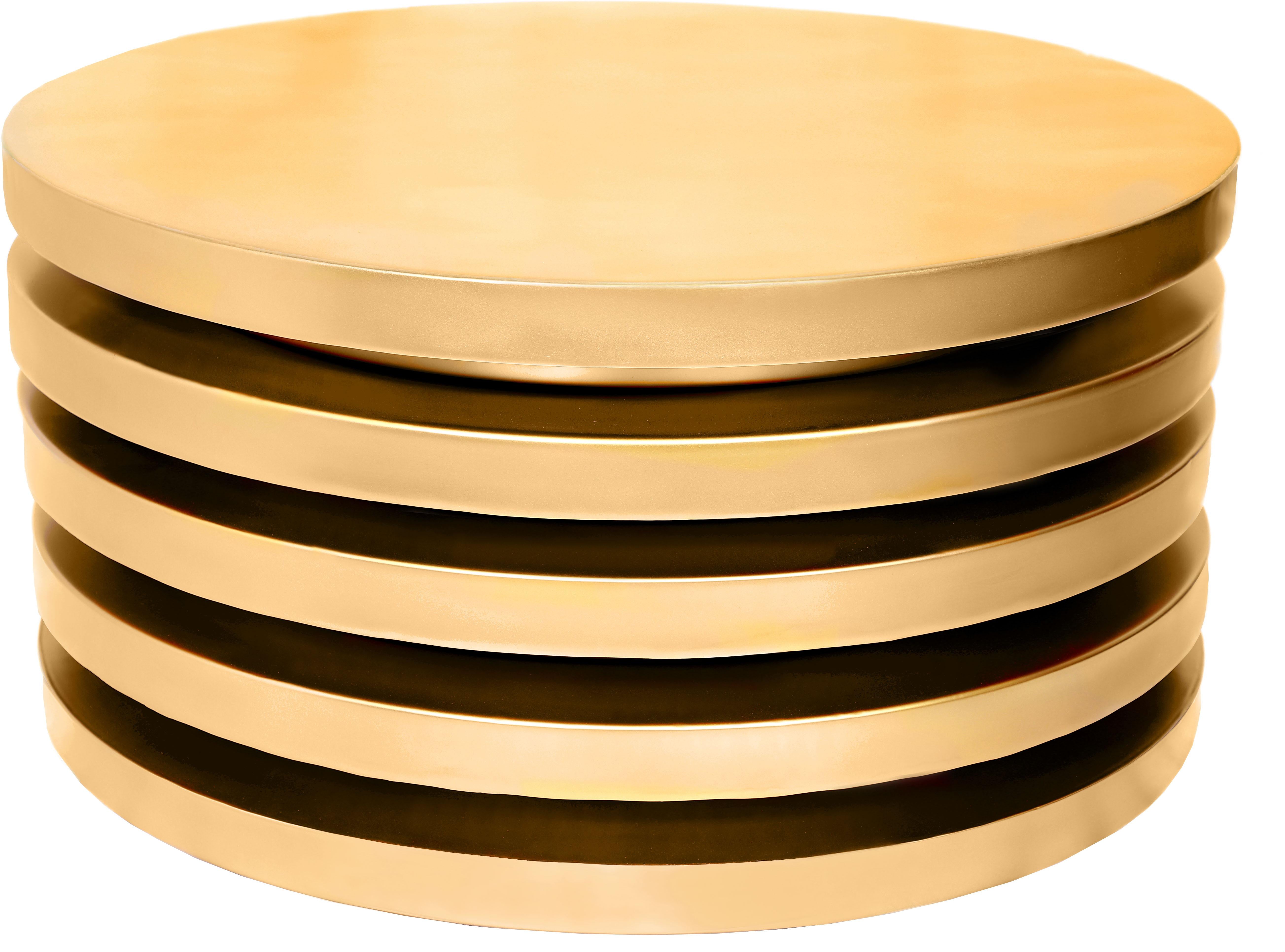 Levels Brushed Gold Coffee Table - Luxury Home Furniture (MI)