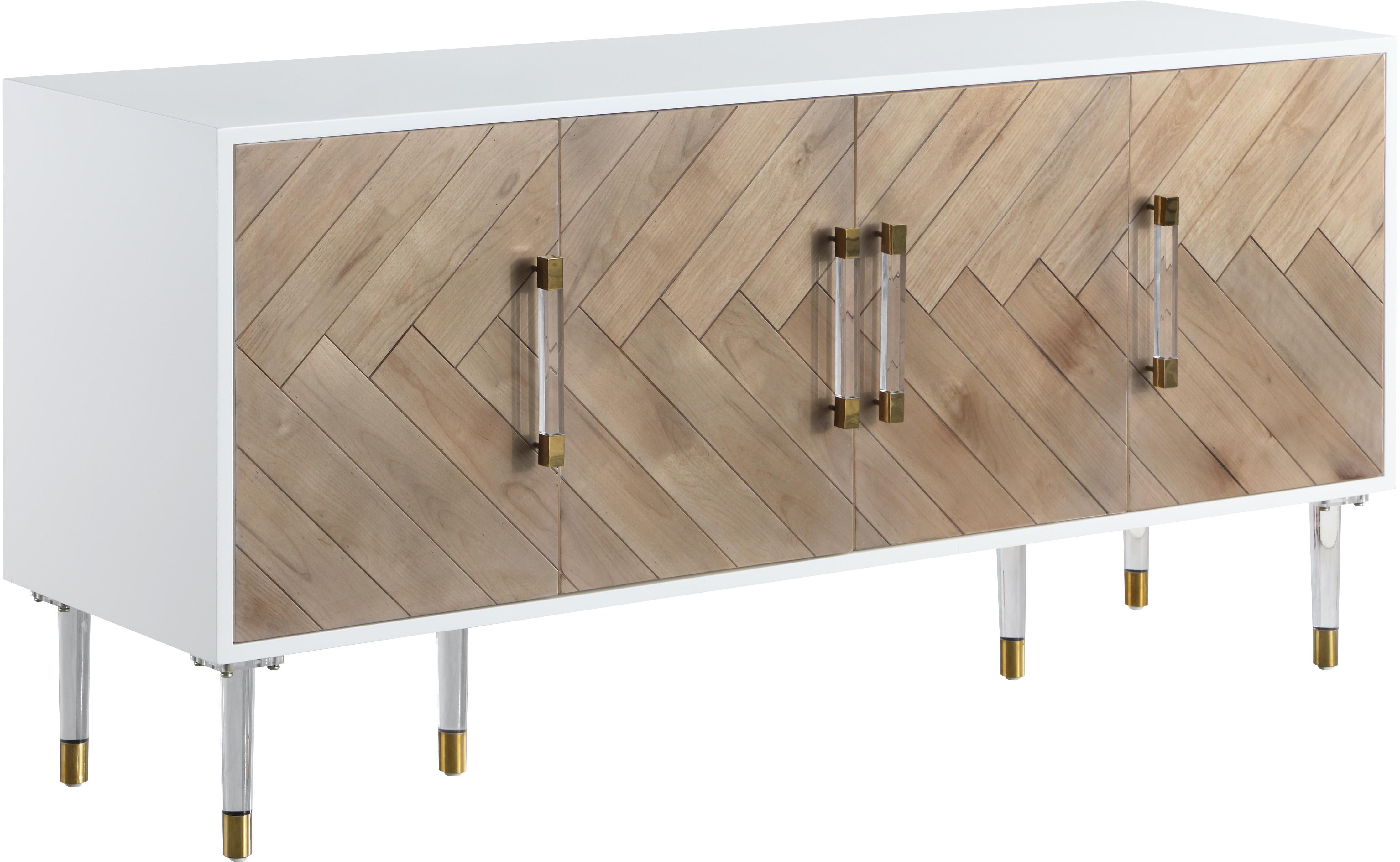 Jive White Lacquer Sideboard/Buffet - Luxury Home Furniture (MI)