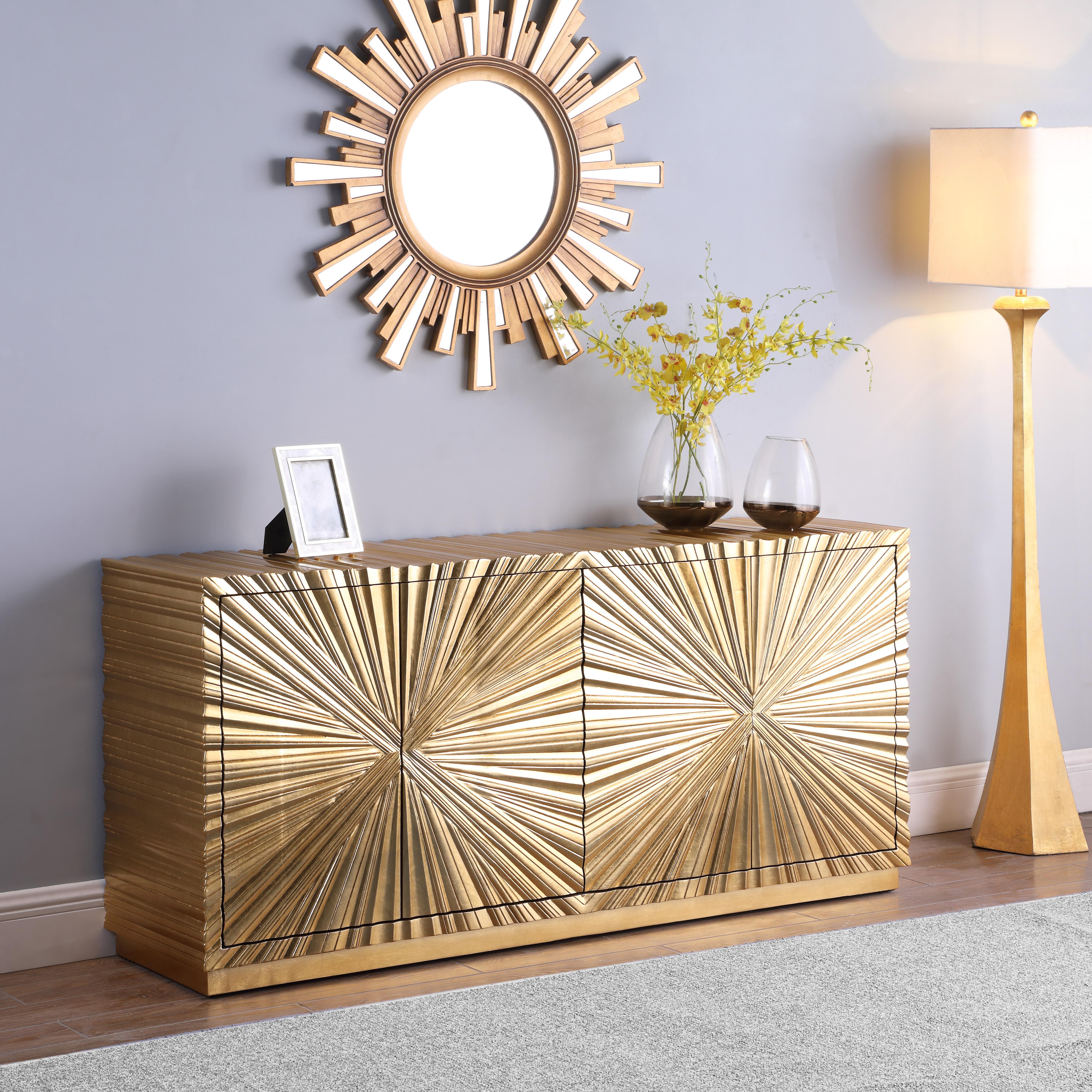 Golda Gold Leaf Sideboard/Buffet - Luxury Home Furniture (MI)