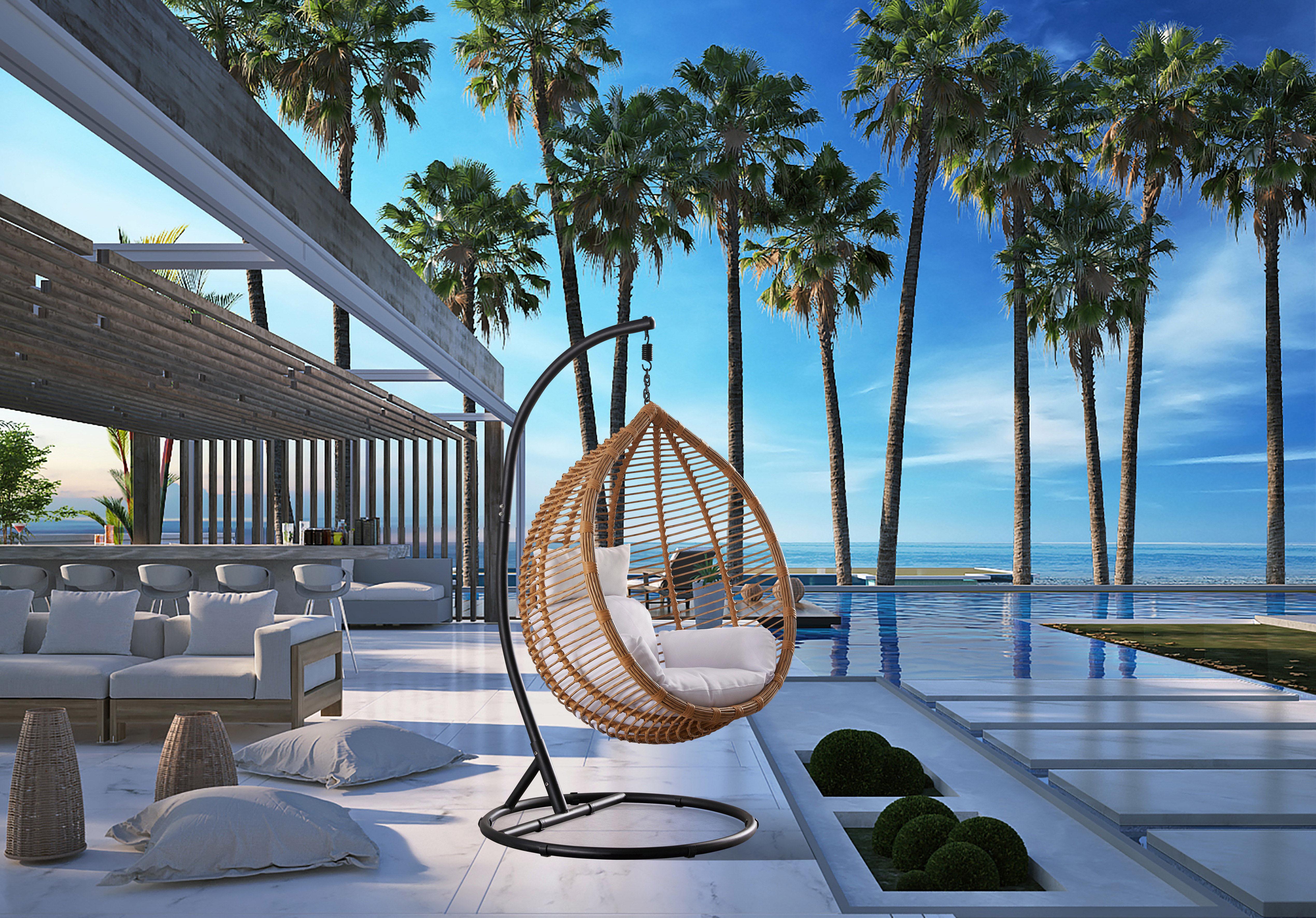 Tarzan Natural Color Outdoor Patio Swing Chair - Luxury Home Furniture (MI)