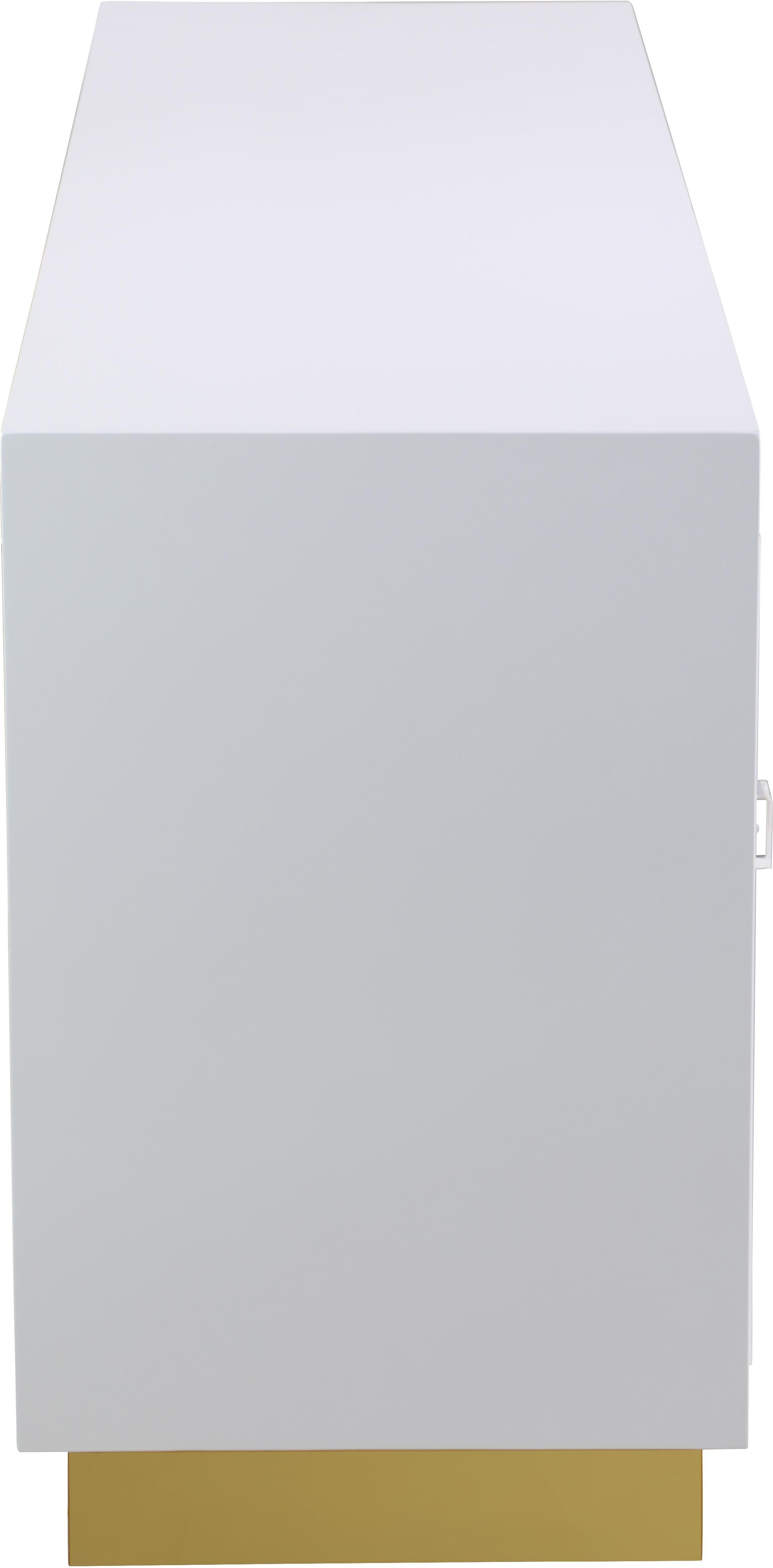 Cosmopolitan White Lacquer Sideboard/Buffet - Luxury Home Furniture (MI)