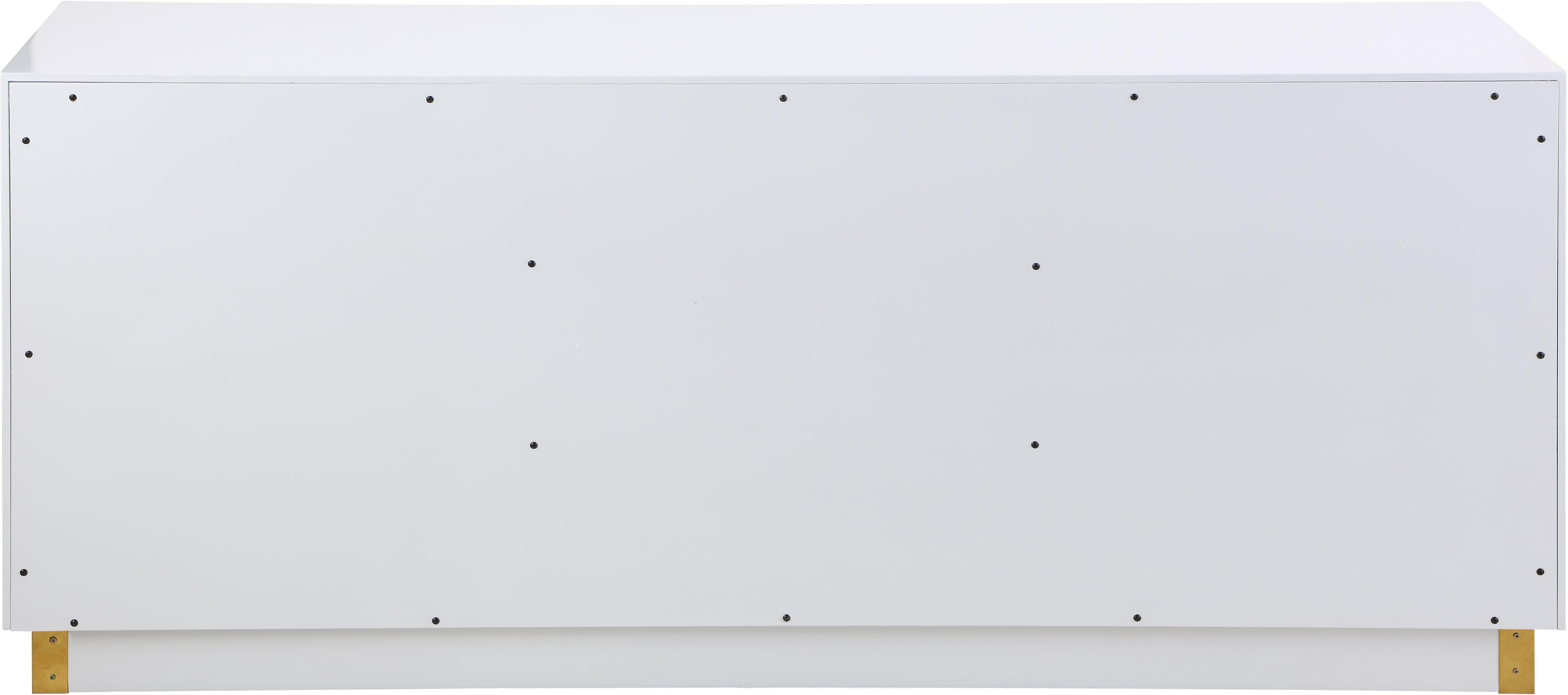 Cosmopolitan White Lacquer Sideboard/Buffet - Luxury Home Furniture (MI)