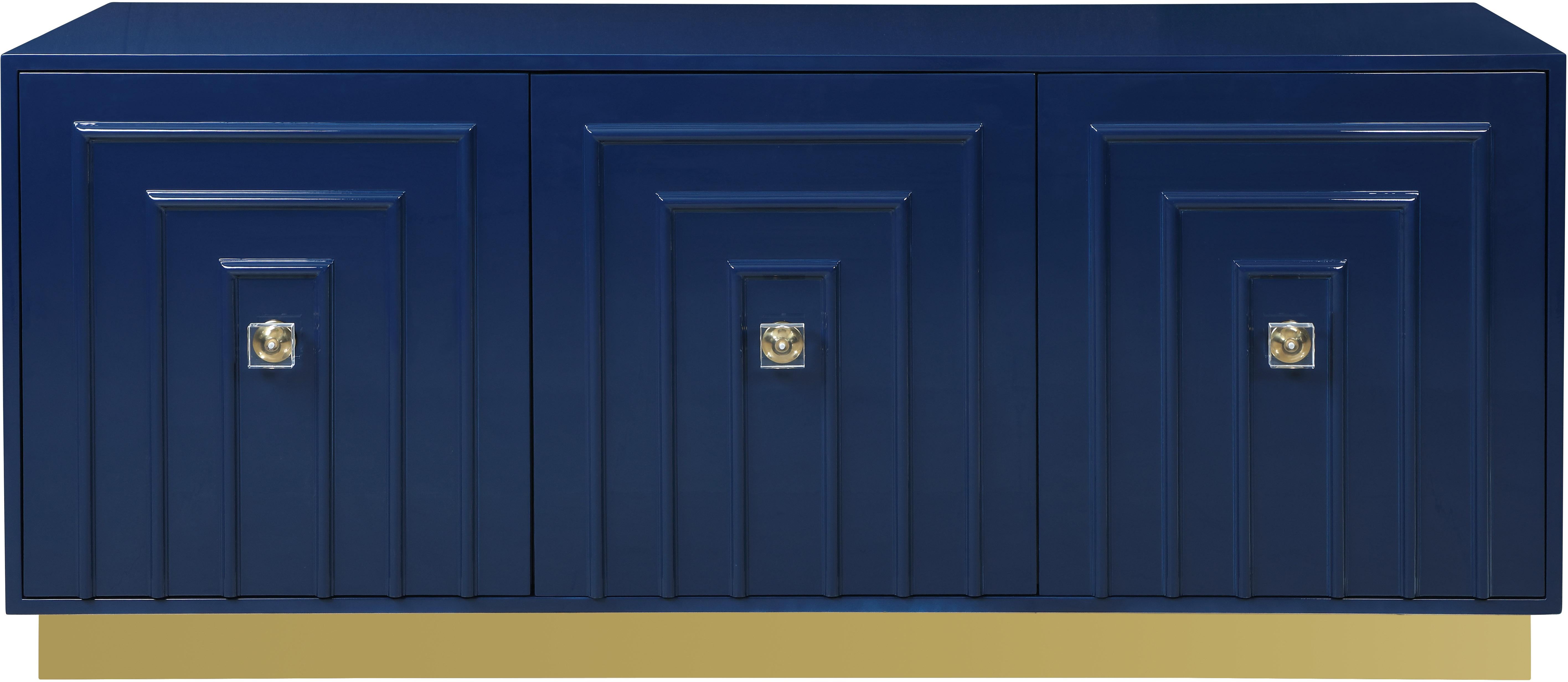 Cosmopolitan Navy Lacquer Sideboard/Buffet - Luxury Home Furniture (MI)
