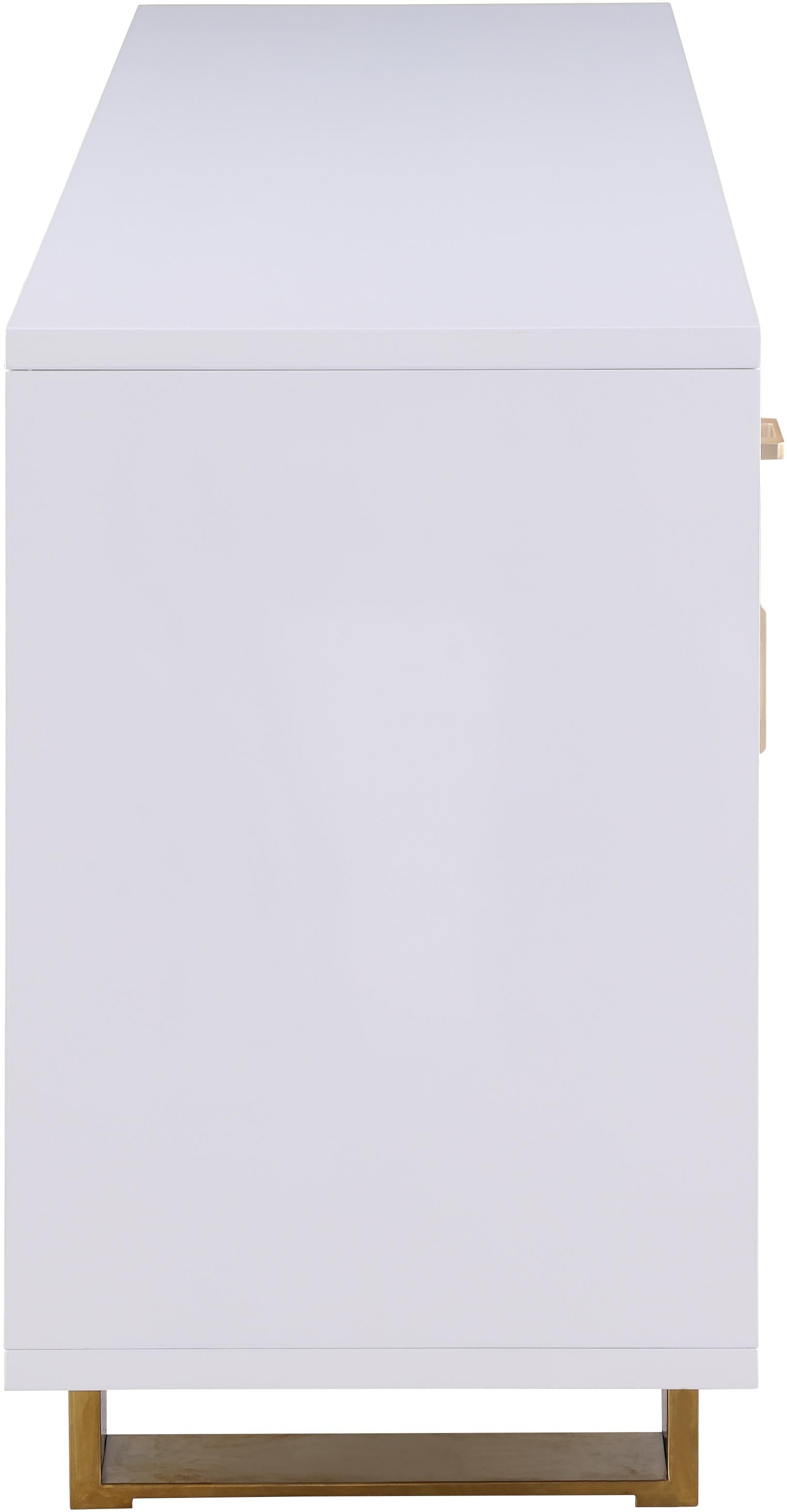 Excel White Lacquer Sideboard/Buffet - Luxury Home Furniture (MI)