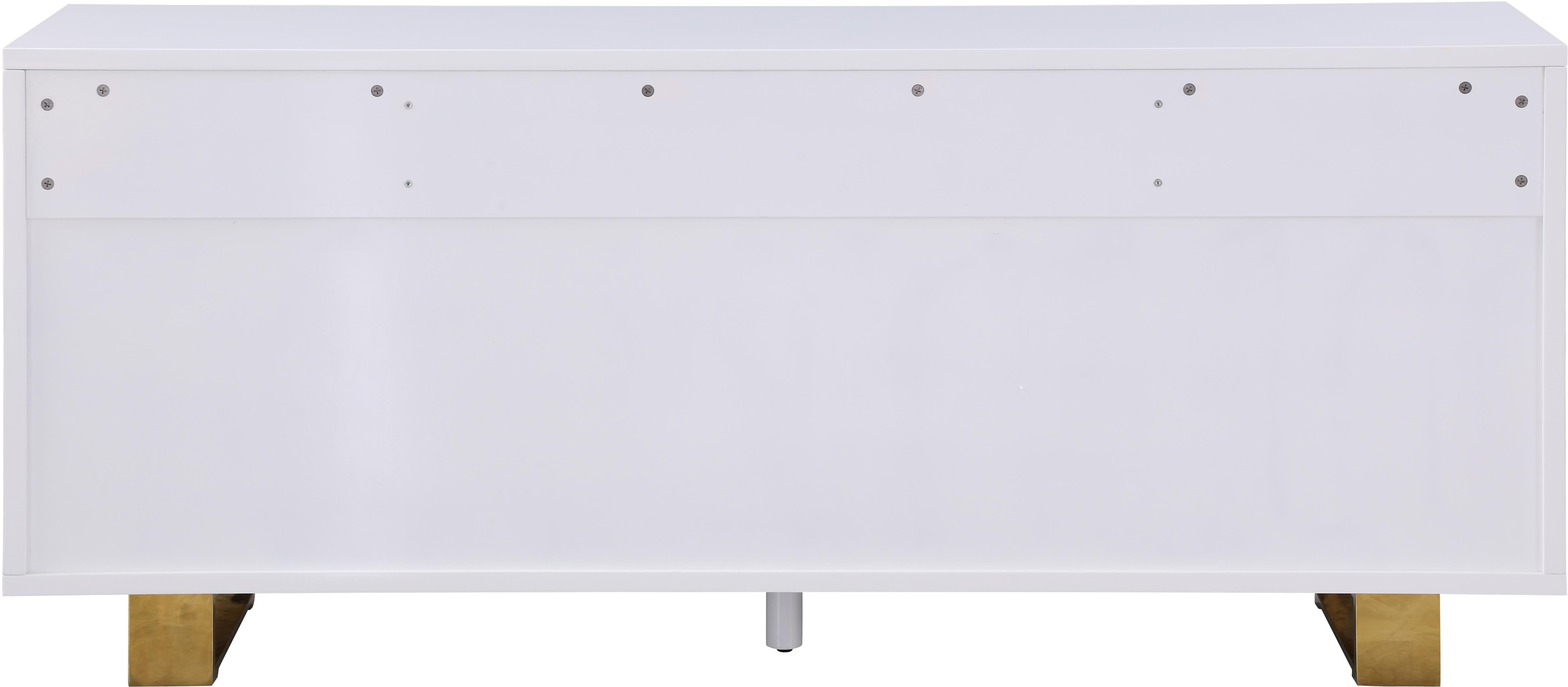 Excel White Lacquer Sideboard/Buffet - Luxury Home Furniture (MI)