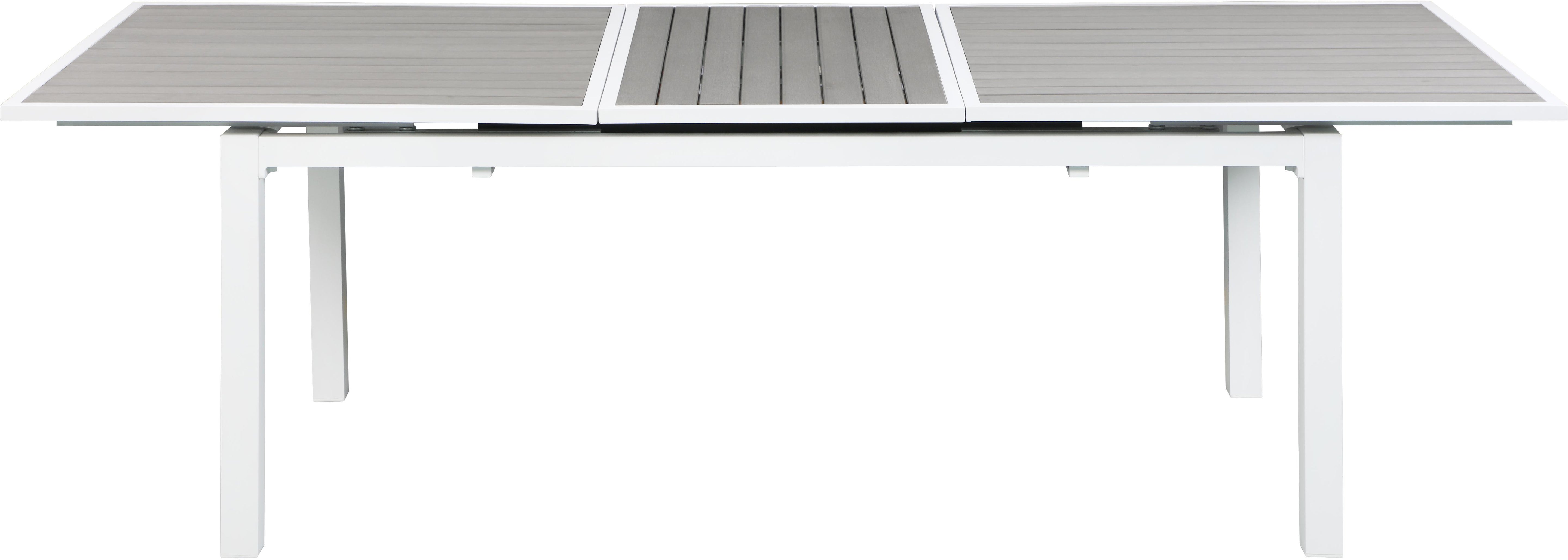 Nizuc Grey manufactured wood Outdoor Patio Extendable Aluminum Dining Table - Luxury Home Furniture (MI)