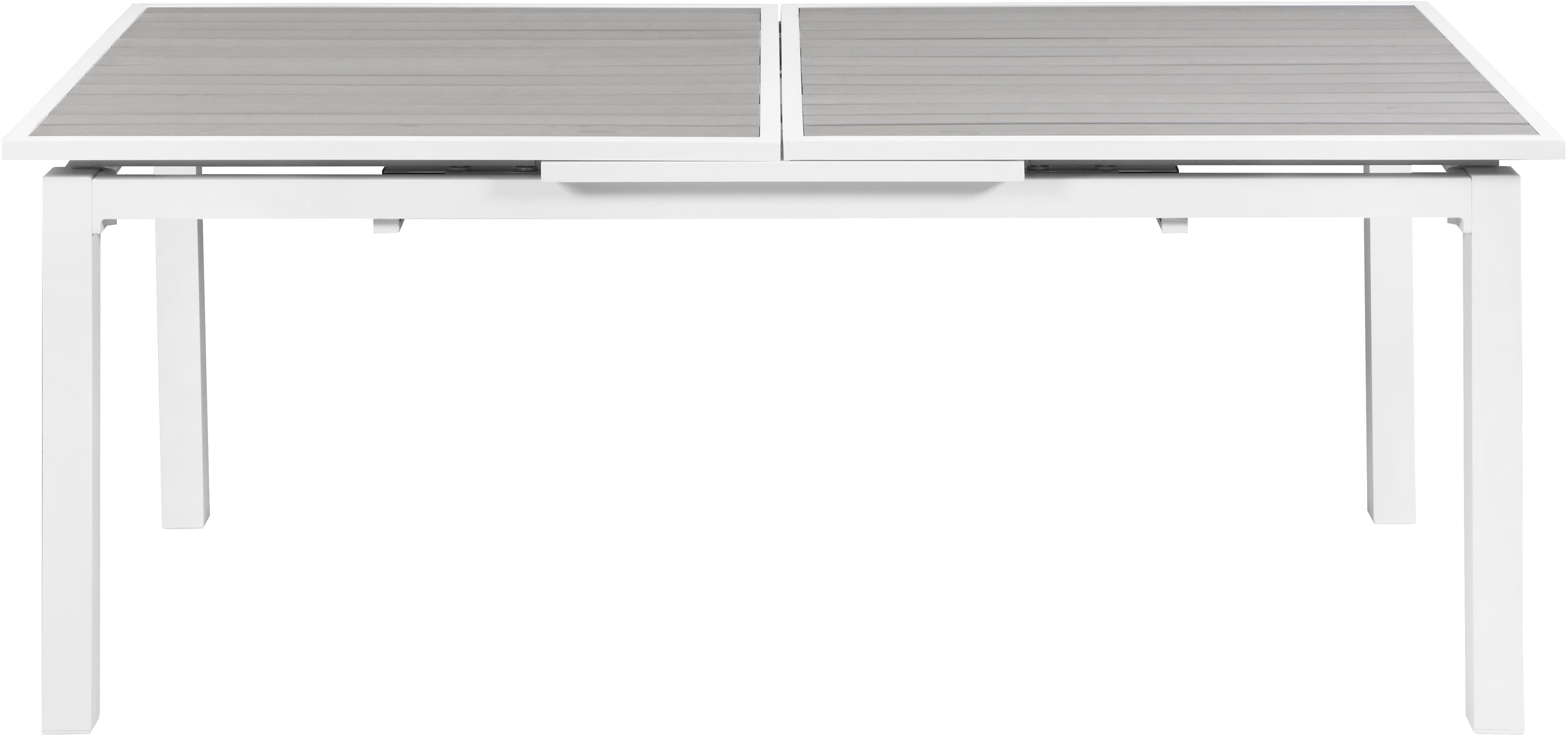 Nizuc Grey manufactured wood Outdoor Patio Extendable Aluminum Dining Table - Luxury Home Furniture (MI)