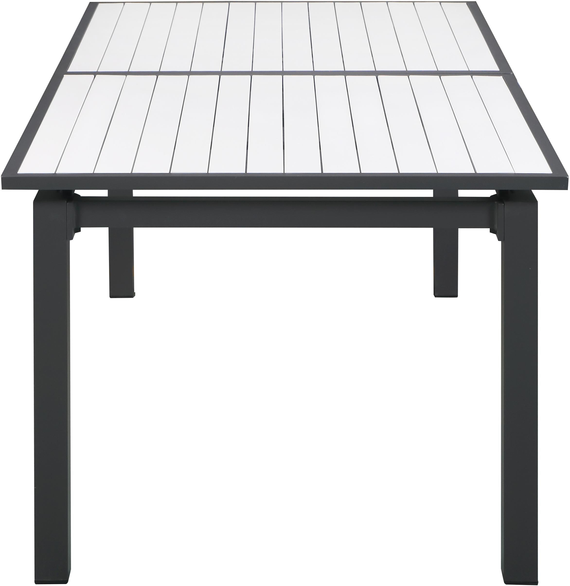 Nizuc White manufactured wood Outdoor Patio Aluminum Dining Table - Luxury Home Furniture (MI)
