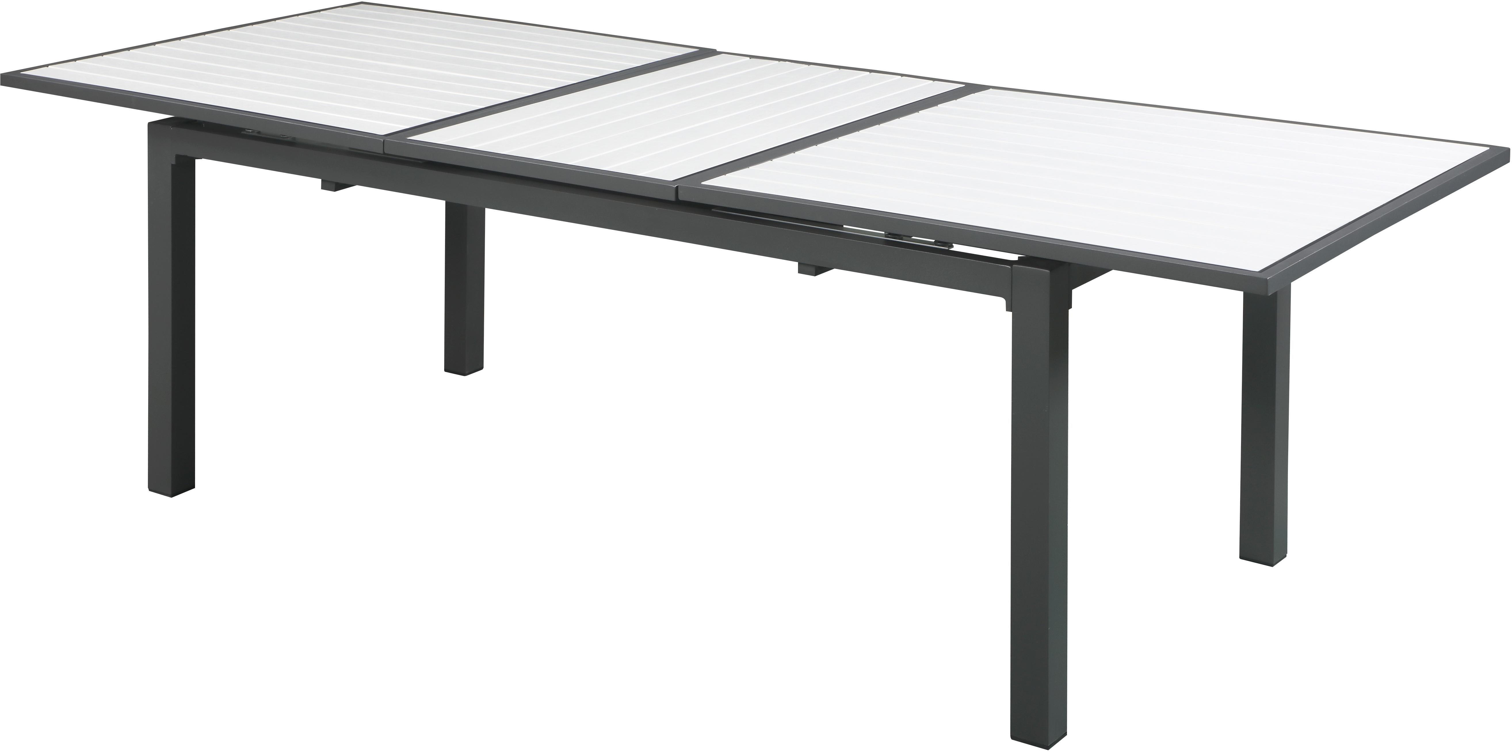 Nizuc White manufactured wood Outdoor Patio Aluminum Dining Table - Luxury Home Furniture (MI)