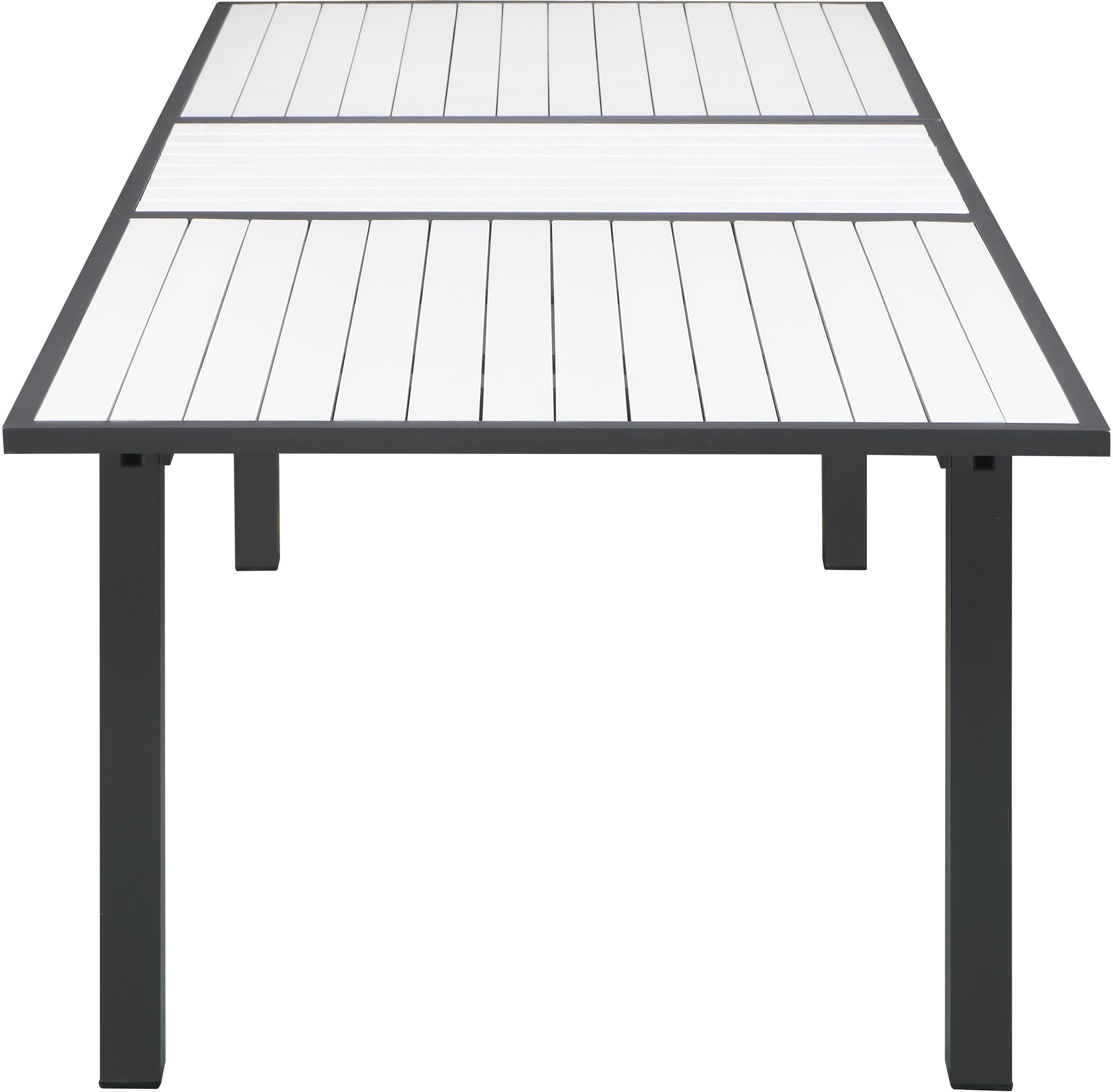 Nizuc White manufactured wood Outdoor Patio Aluminum Dining Table - Luxury Home Furniture (MI)