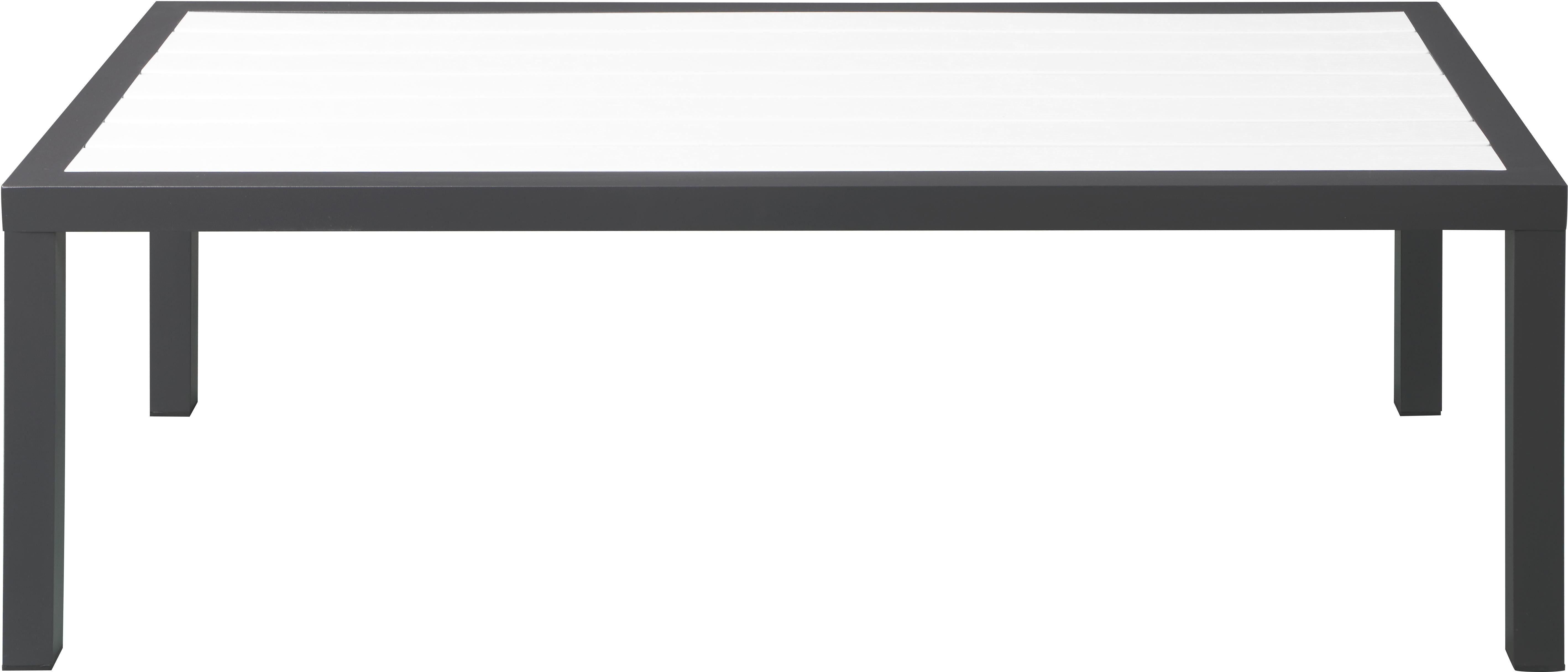 Nizuc White manufactured wood Outdoor Patio Aluminum Coffee Table - Luxury Home Furniture (MI)