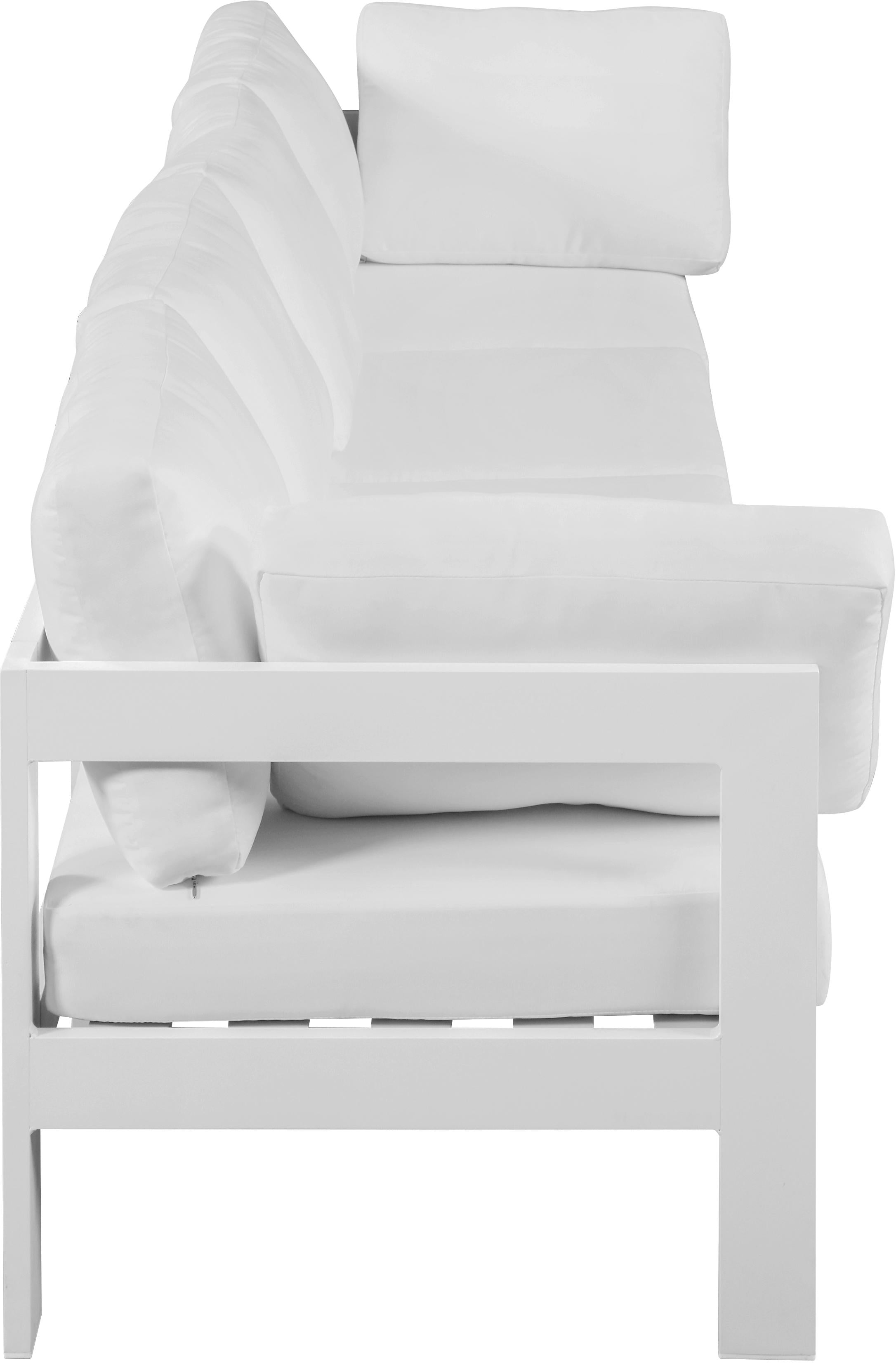 Nizuc White Waterproof Fabric Outdoor Patio Modular Sofa - Luxury Home Furniture (MI)