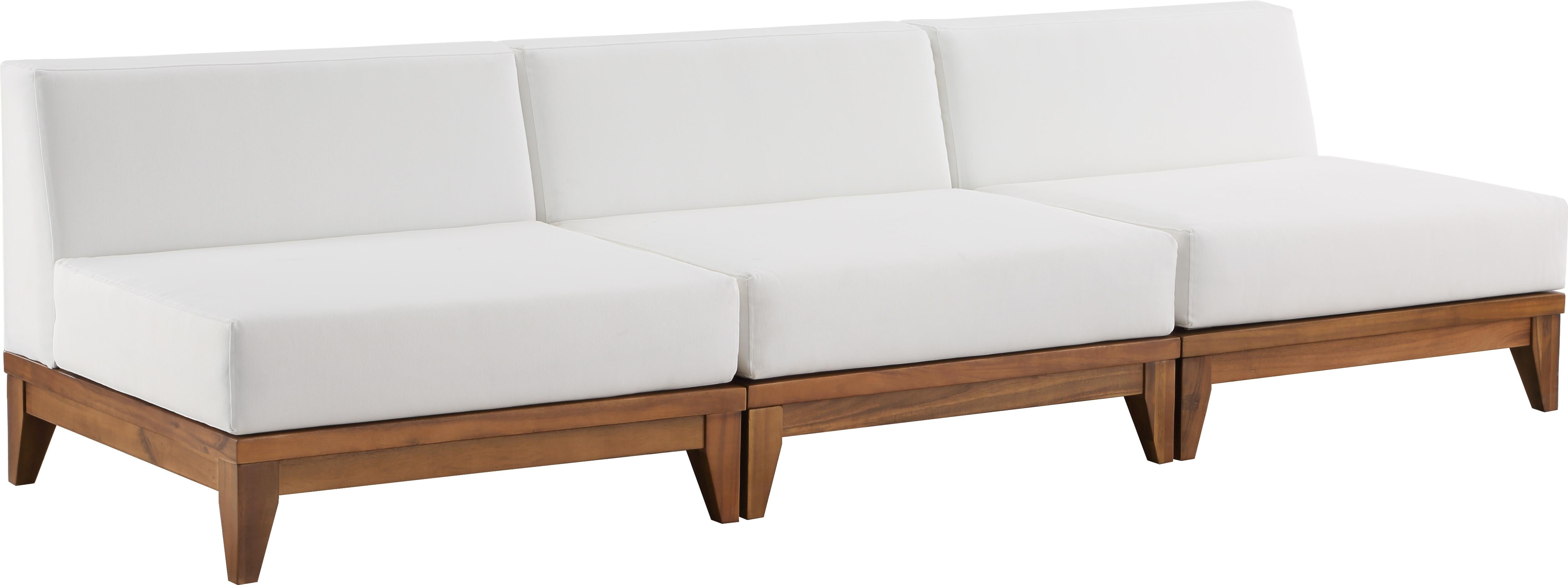 Rio Off White Waterproof Fabric Outdoor Patio Modular Sofa - Luxury Home Furniture (MI)