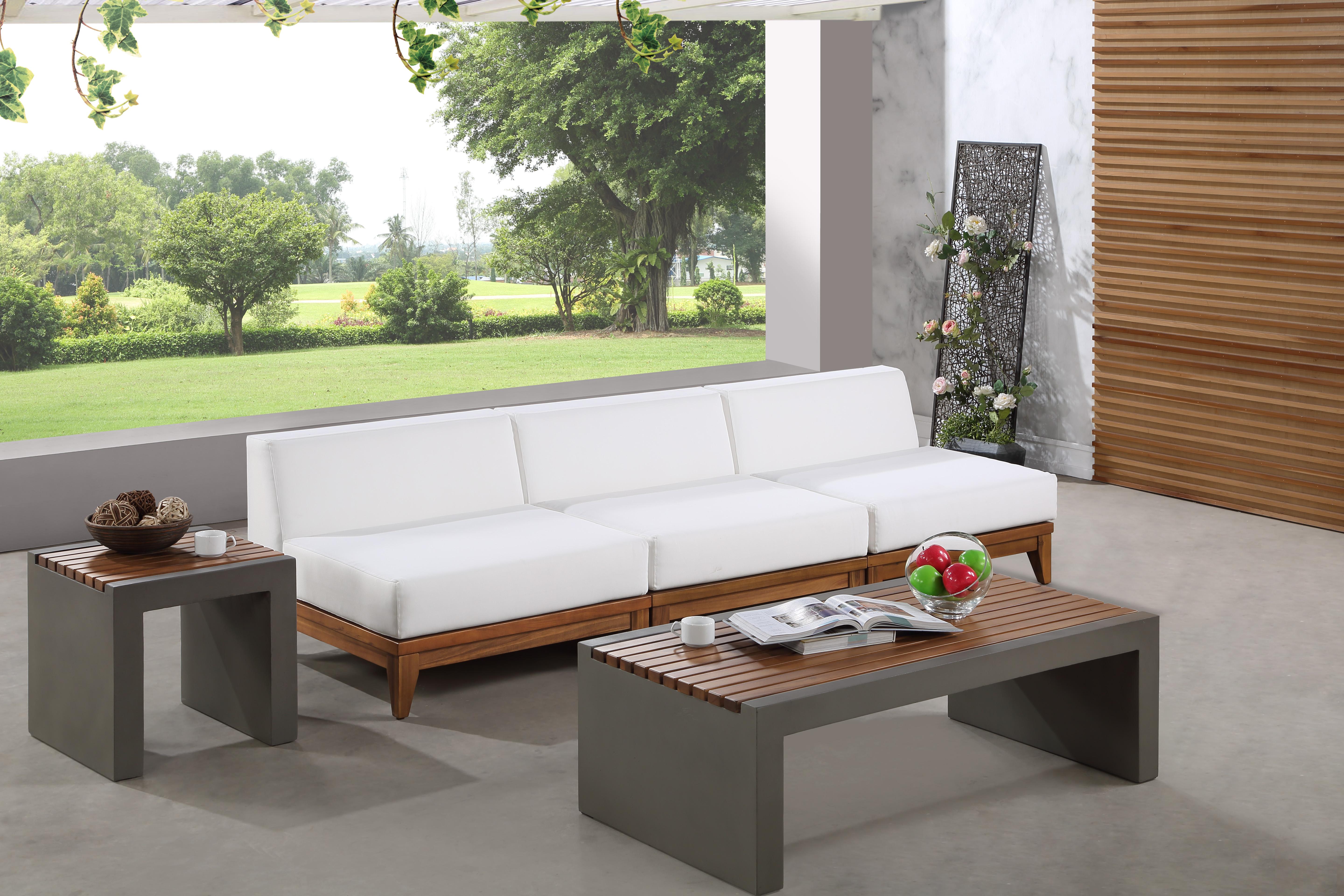 Rio Off White Waterproof Fabric Outdoor Patio Modular Sofa - Luxury Home Furniture (MI)