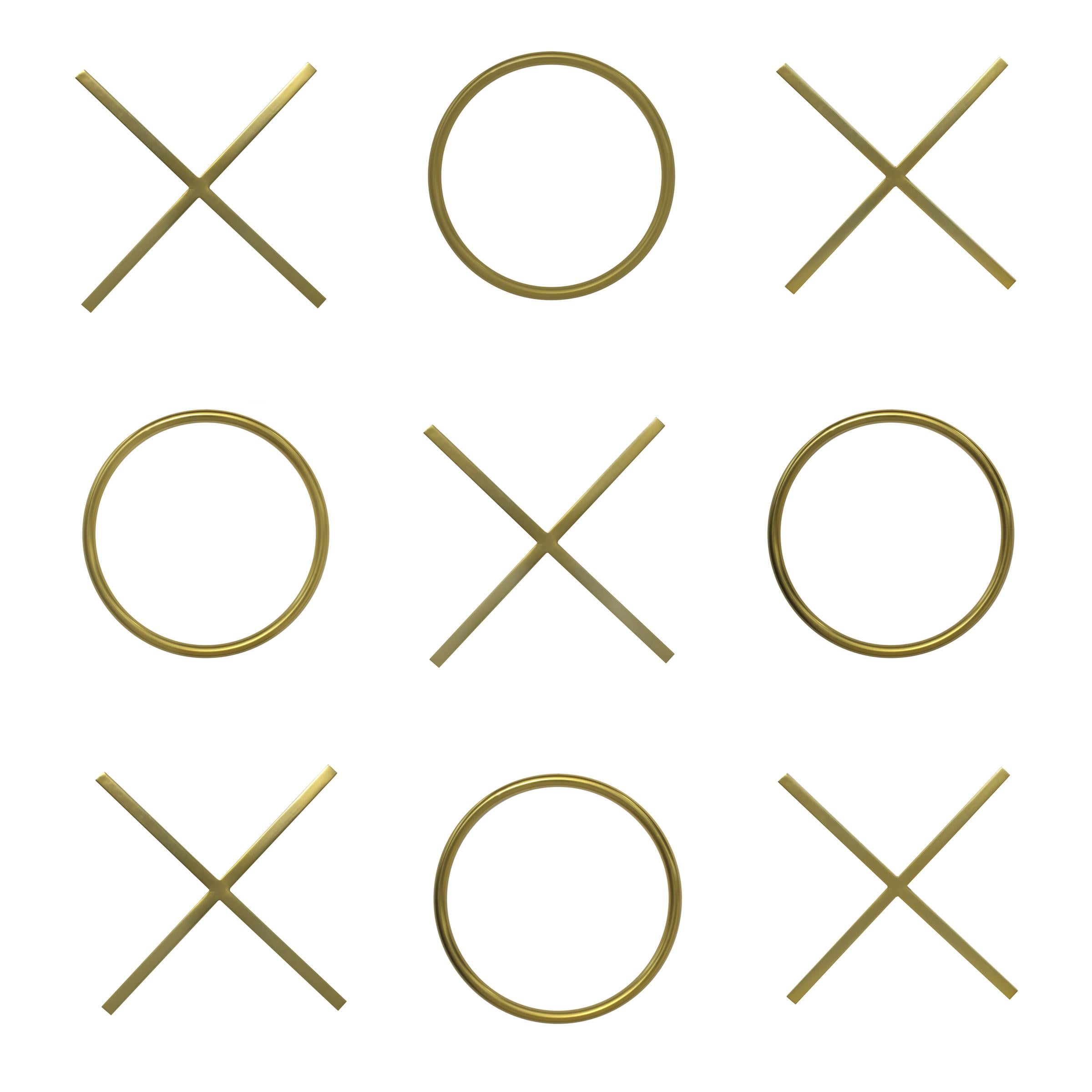 XOXO Gold Stainless Steel Wall Decor - Luxury Home Furniture (MI)
