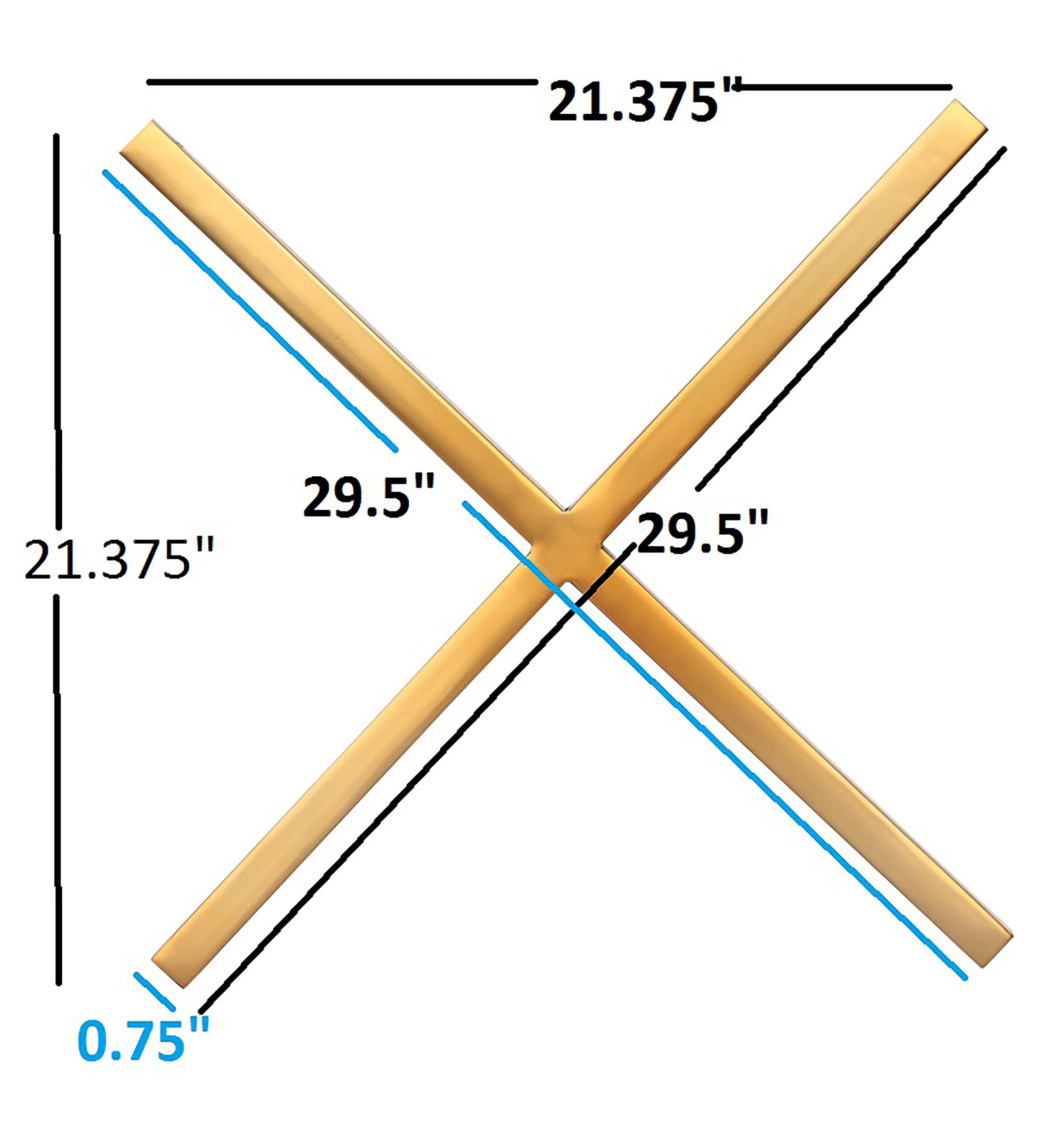 XOXO Gold Stainless Steel Wall Decor - Luxury Home Furniture (MI)