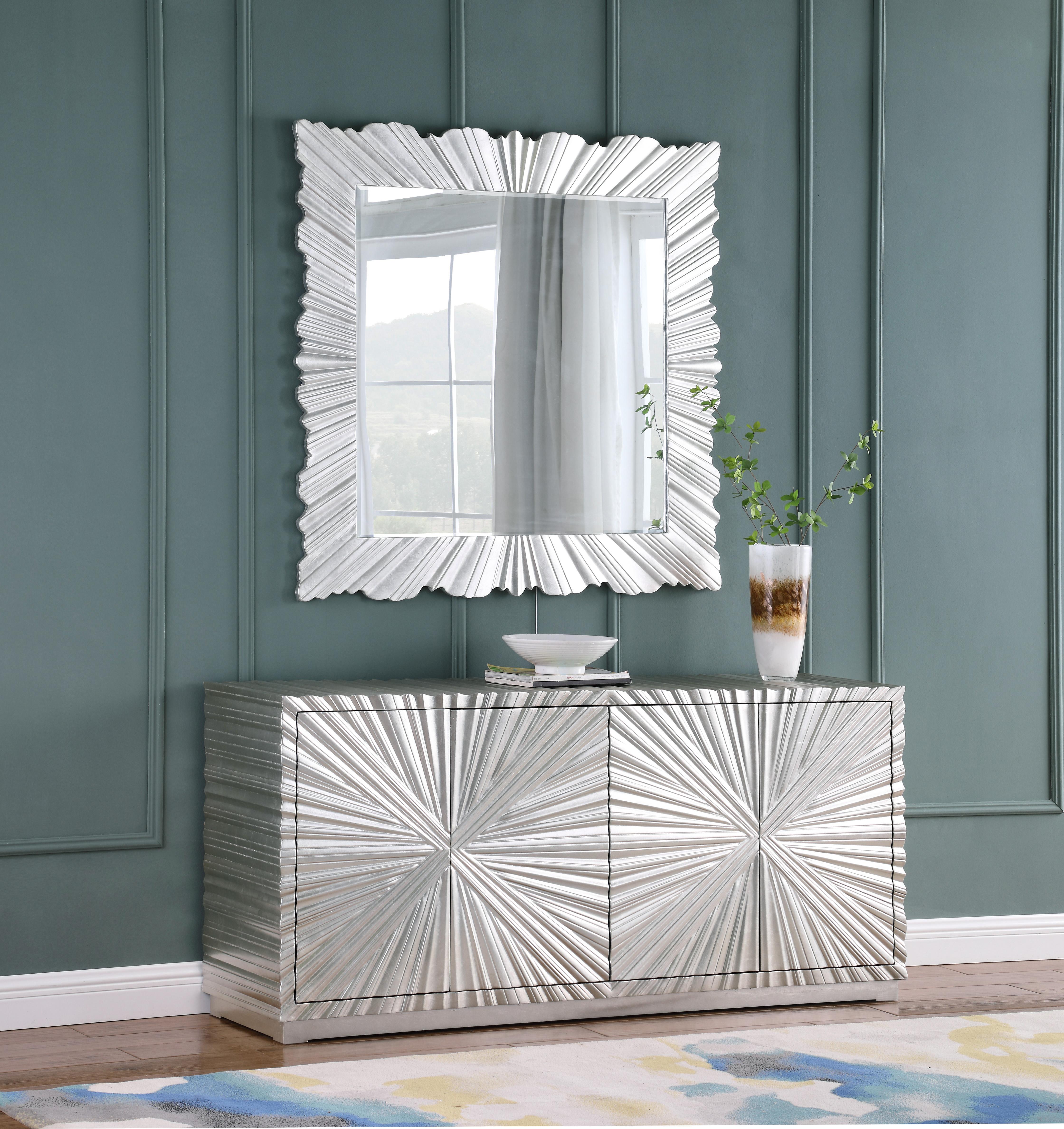Silverton Silver Leaf Mirror - Luxury Home Furniture (MI)