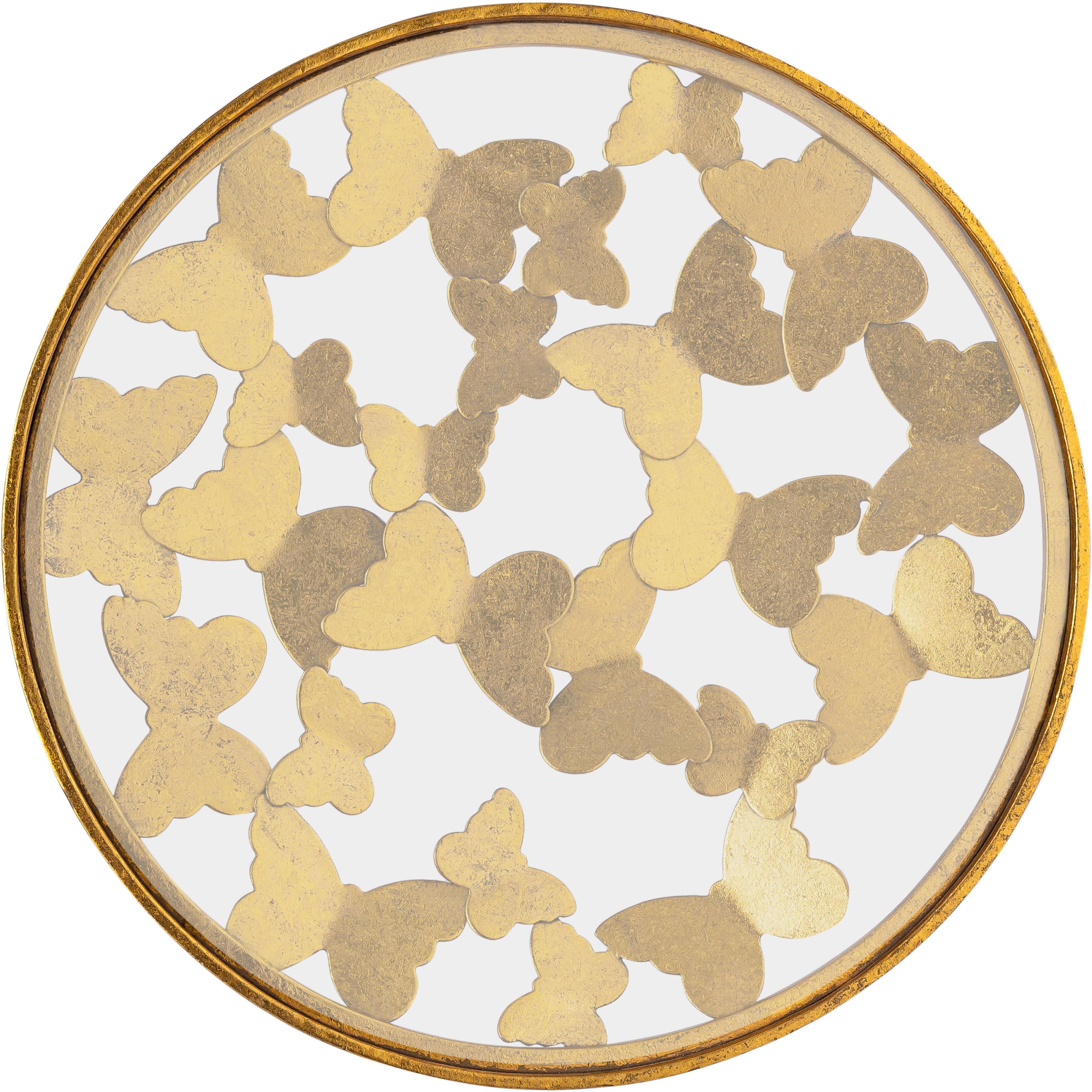 Butterfly Gold End Table - Luxury Home Furniture (MI)