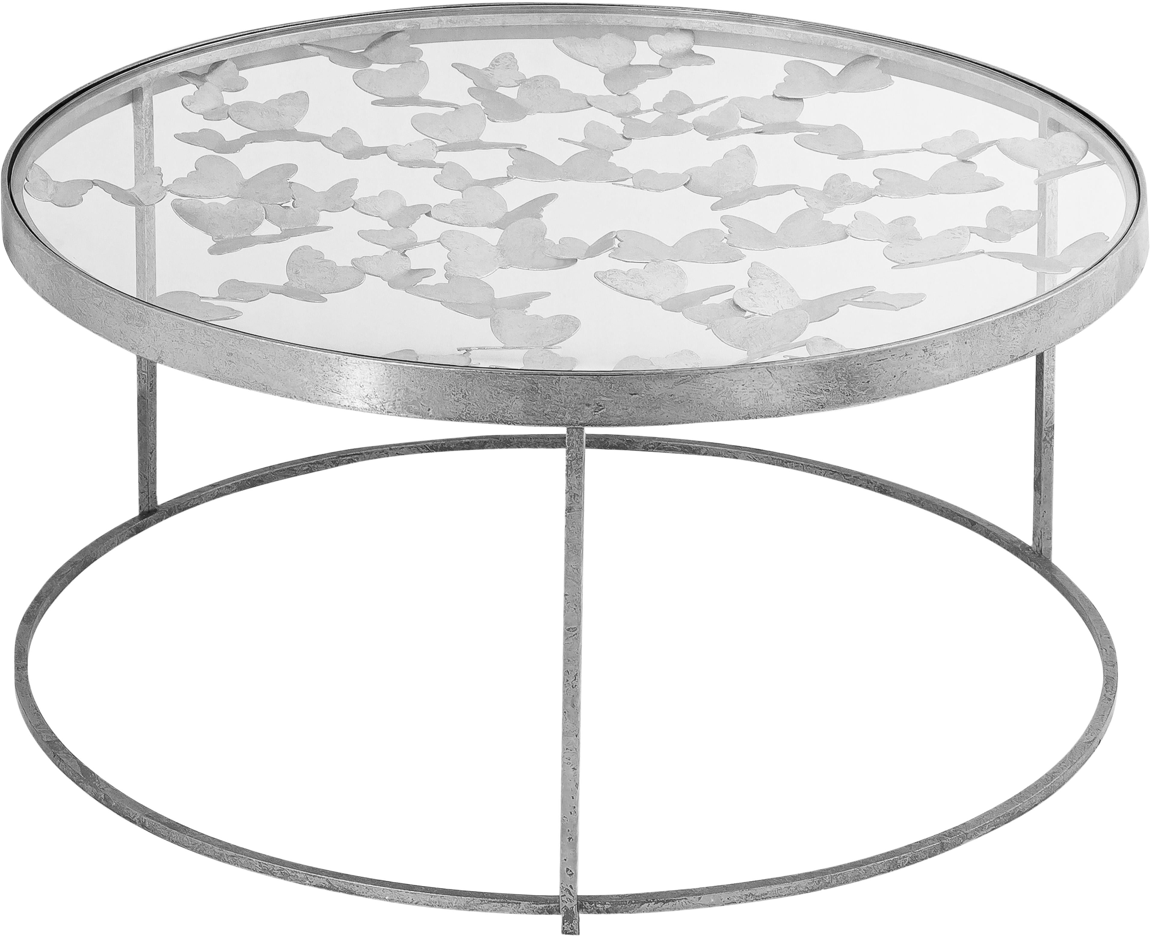 Butterfly Silver Coffee Table - Luxury Home Furniture (MI)