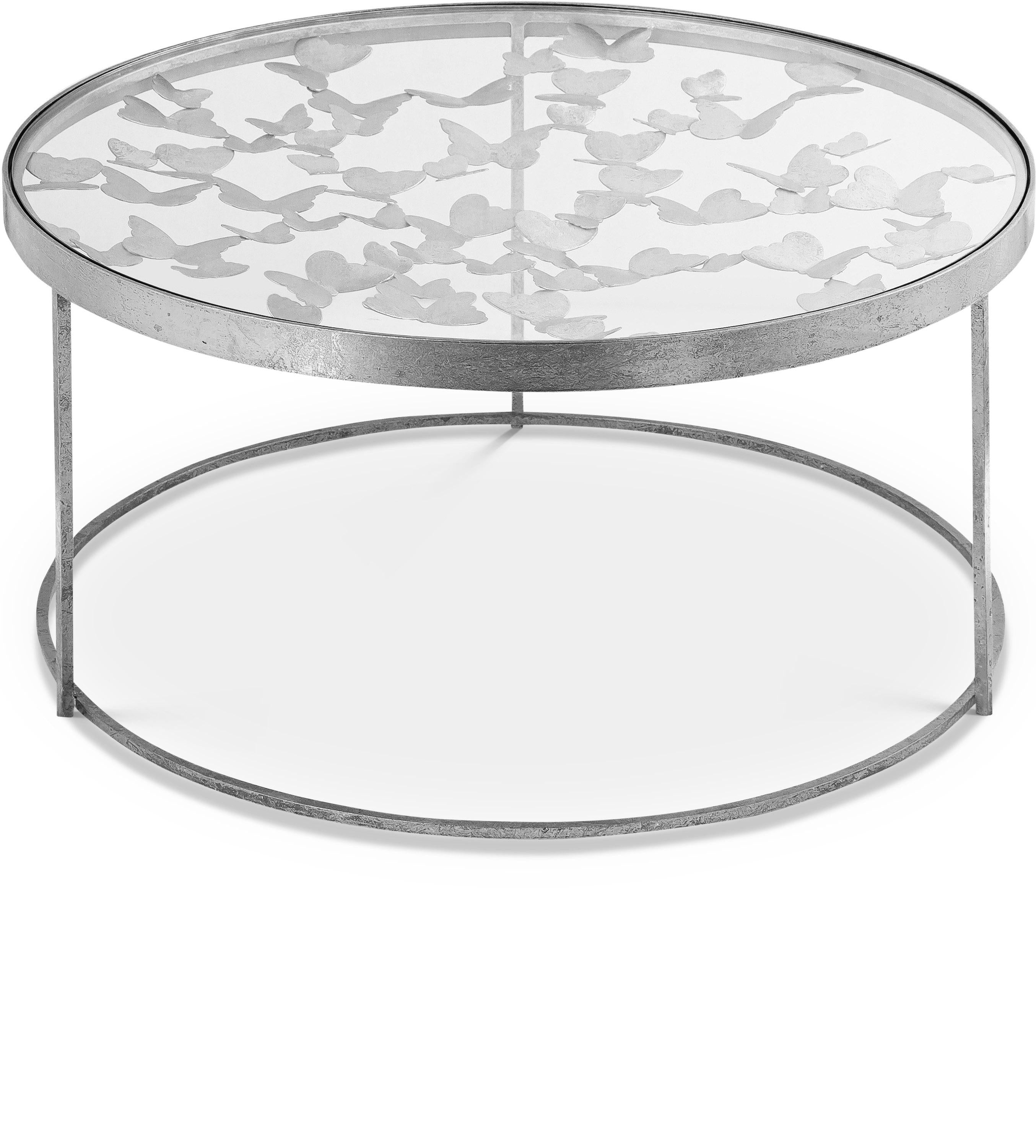 Butterfly Silver Coffee Table - Luxury Home Furniture (MI)