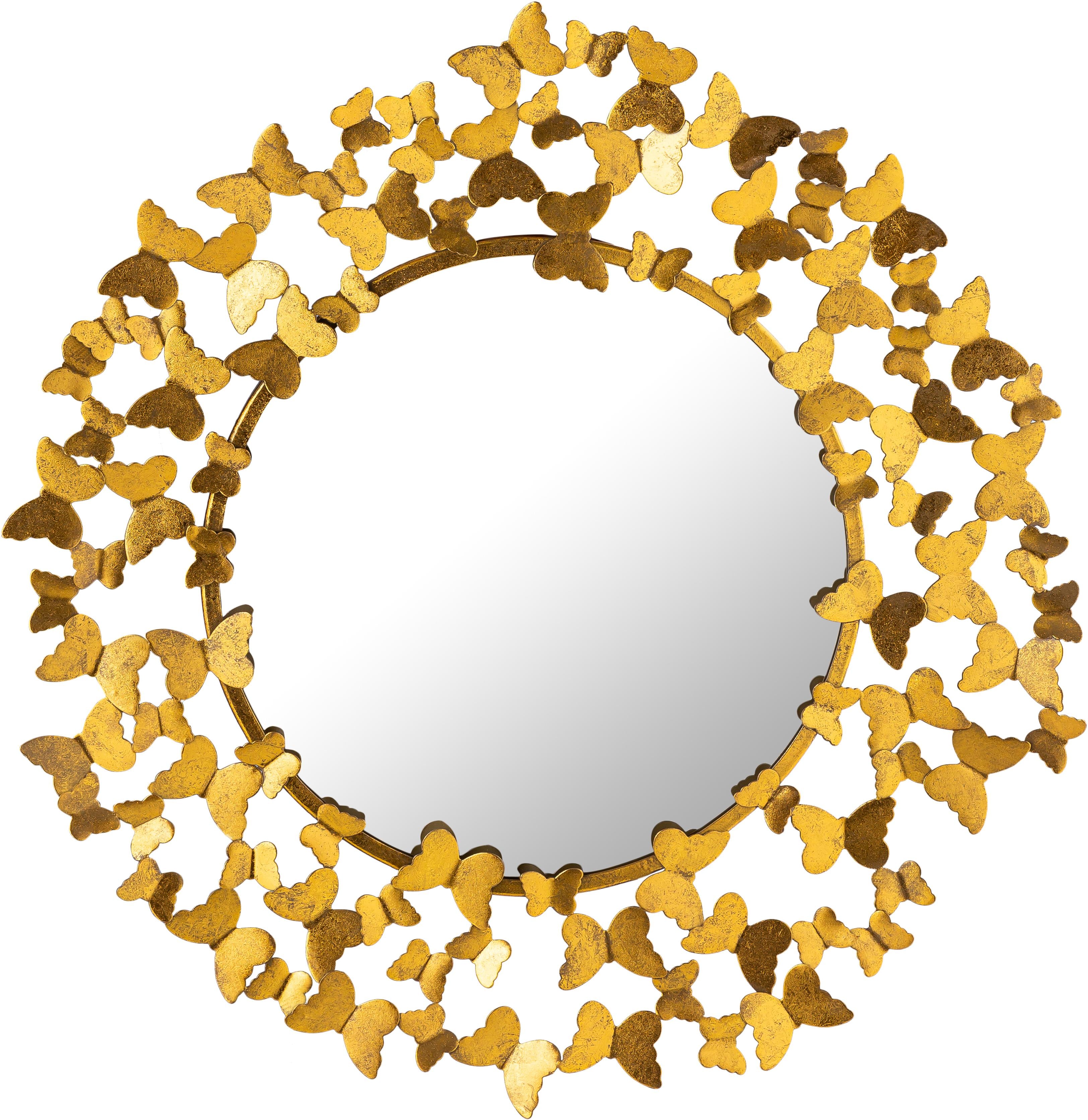 Butterfly Gold Mirror - Luxury Home Furniture (MI)