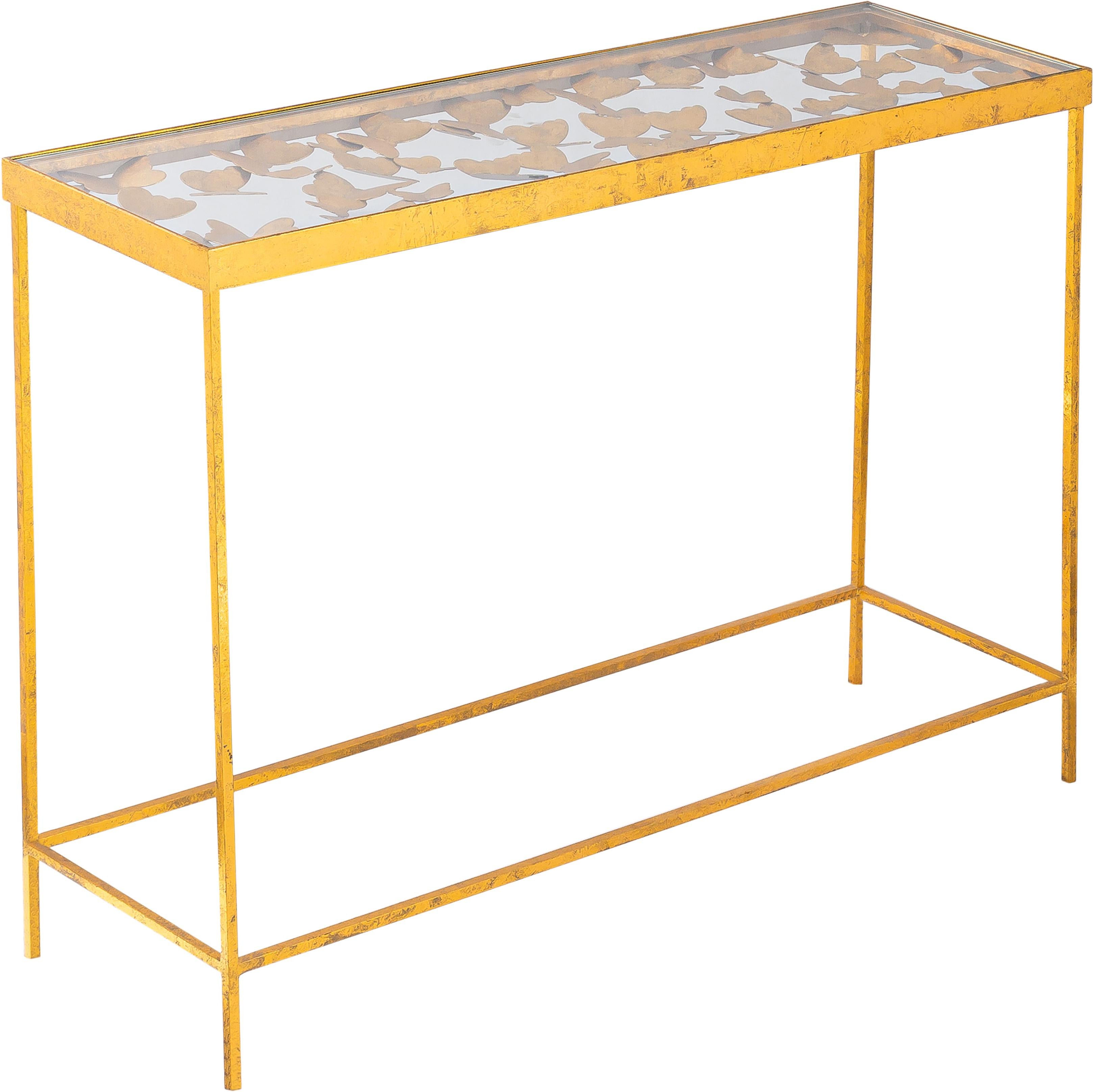 Butterfly Gold Console Table - Luxury Home Furniture (MI)