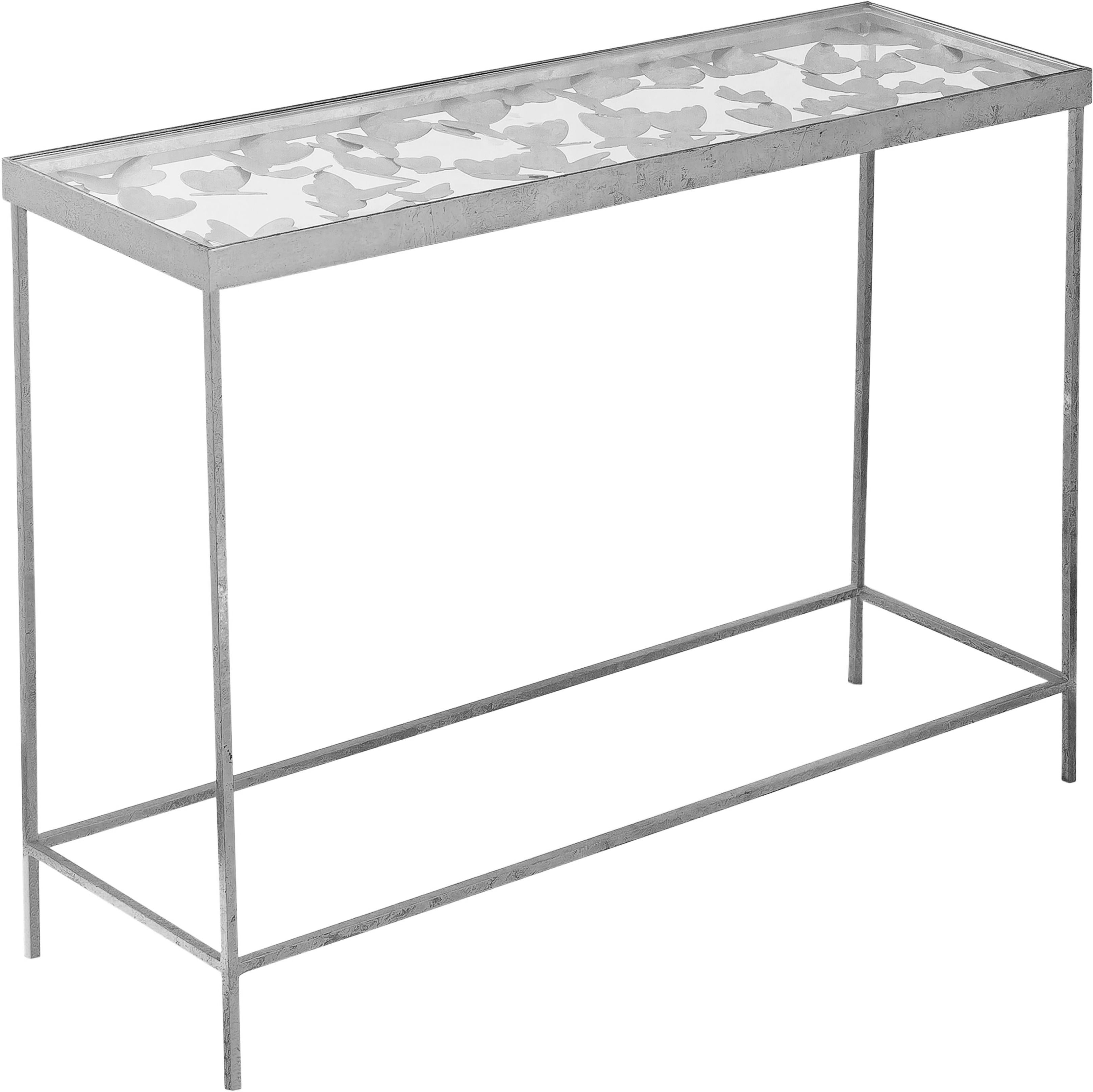 Butterfly Silver Console Table - Luxury Home Furniture (MI)