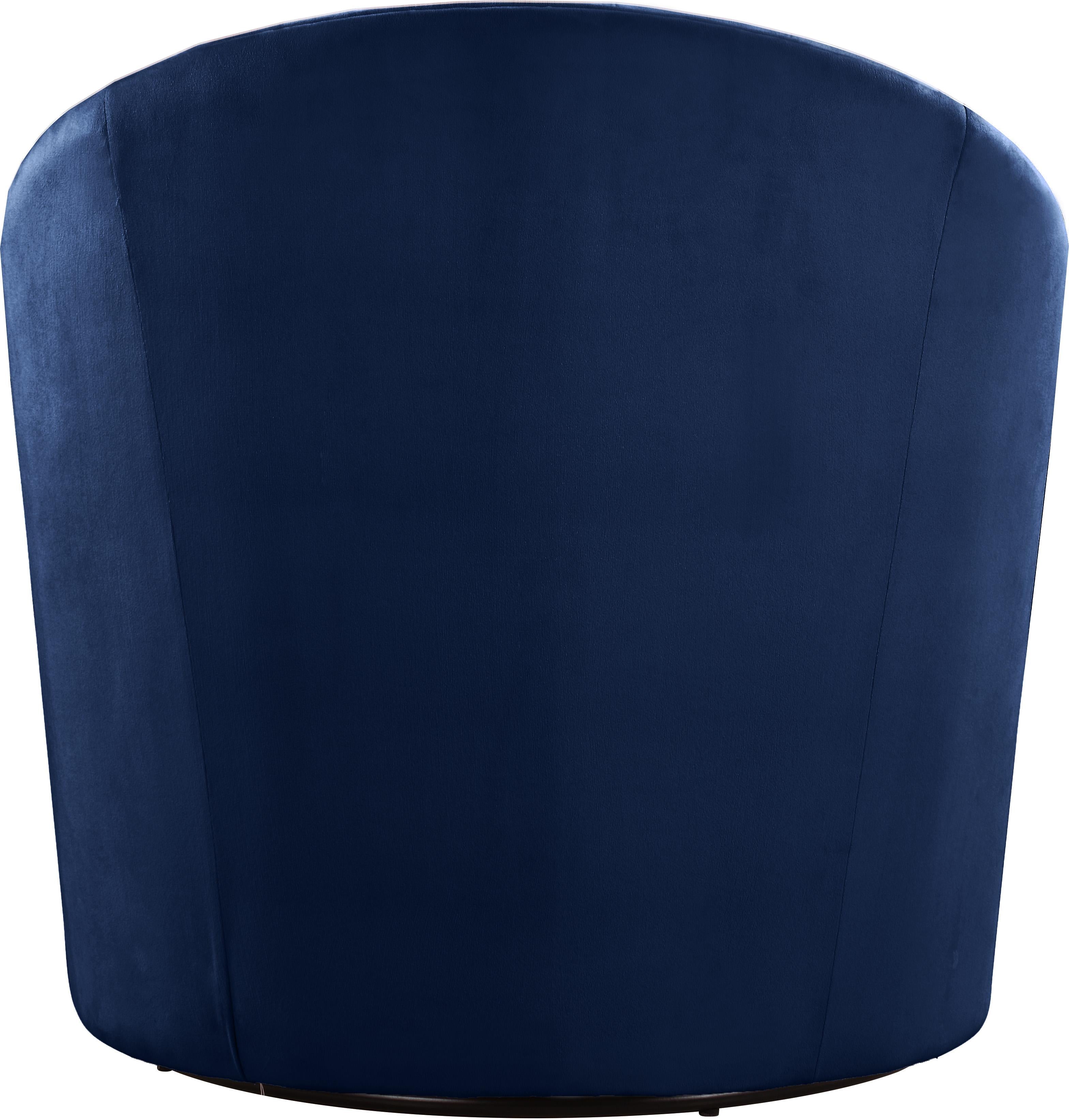 Alessio Navy Velvet Accent Chair - Luxury Home Furniture (MI)