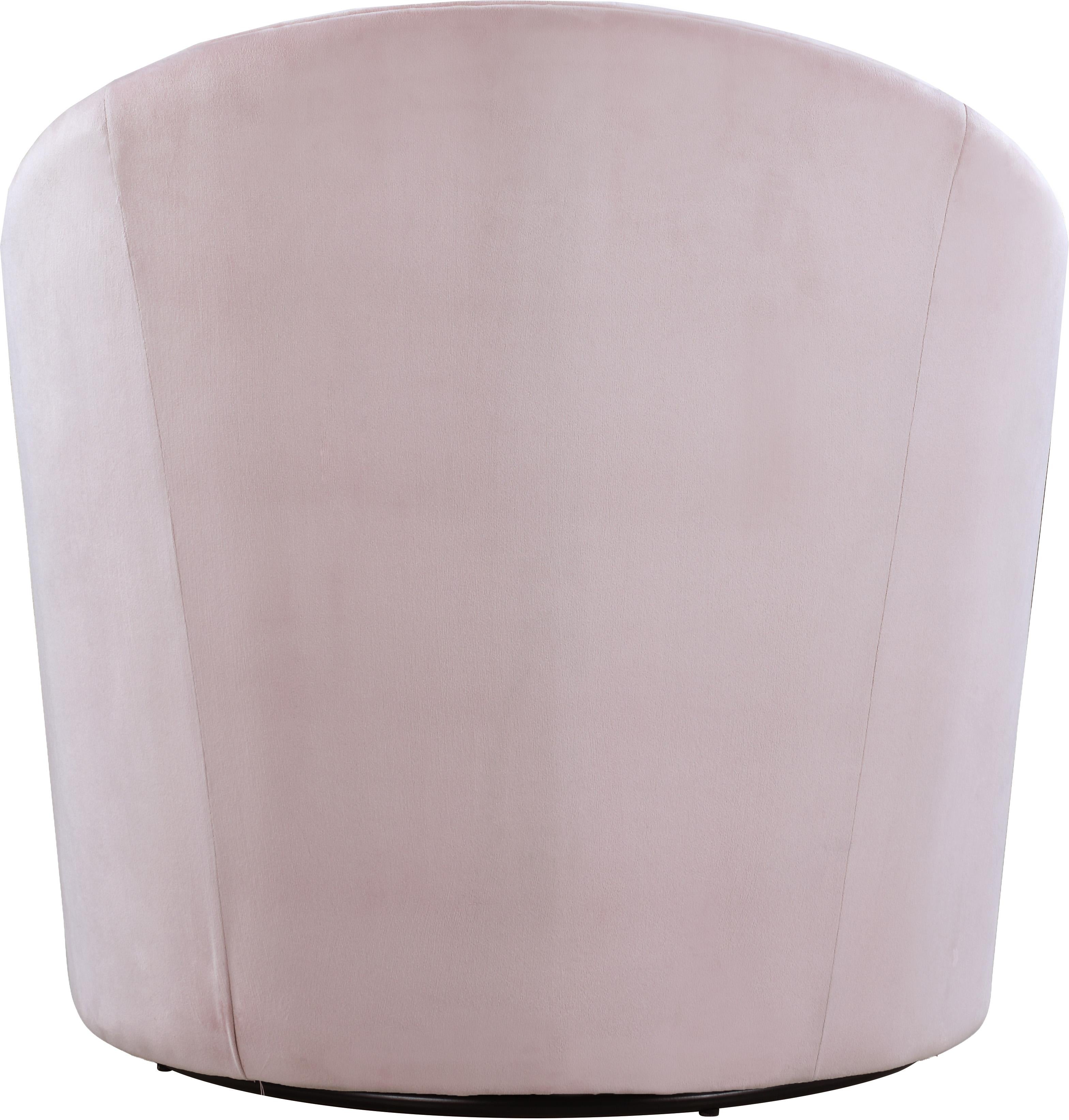 Alessio Pink Velvet Accent Chair - Luxury Home Furniture (MI)