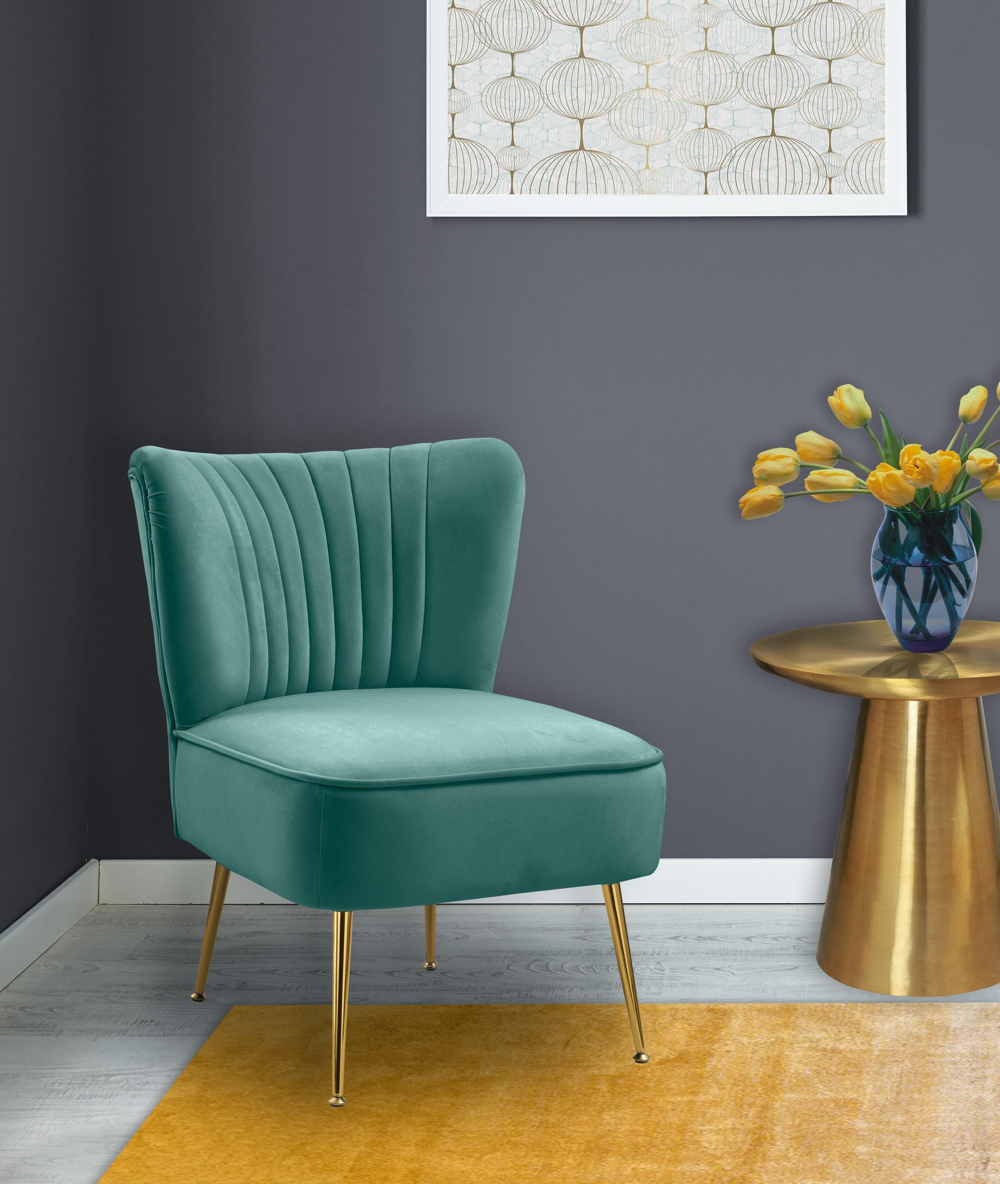 Tess Mint Velvet Accent Chair - Luxury Home Furniture (MI)