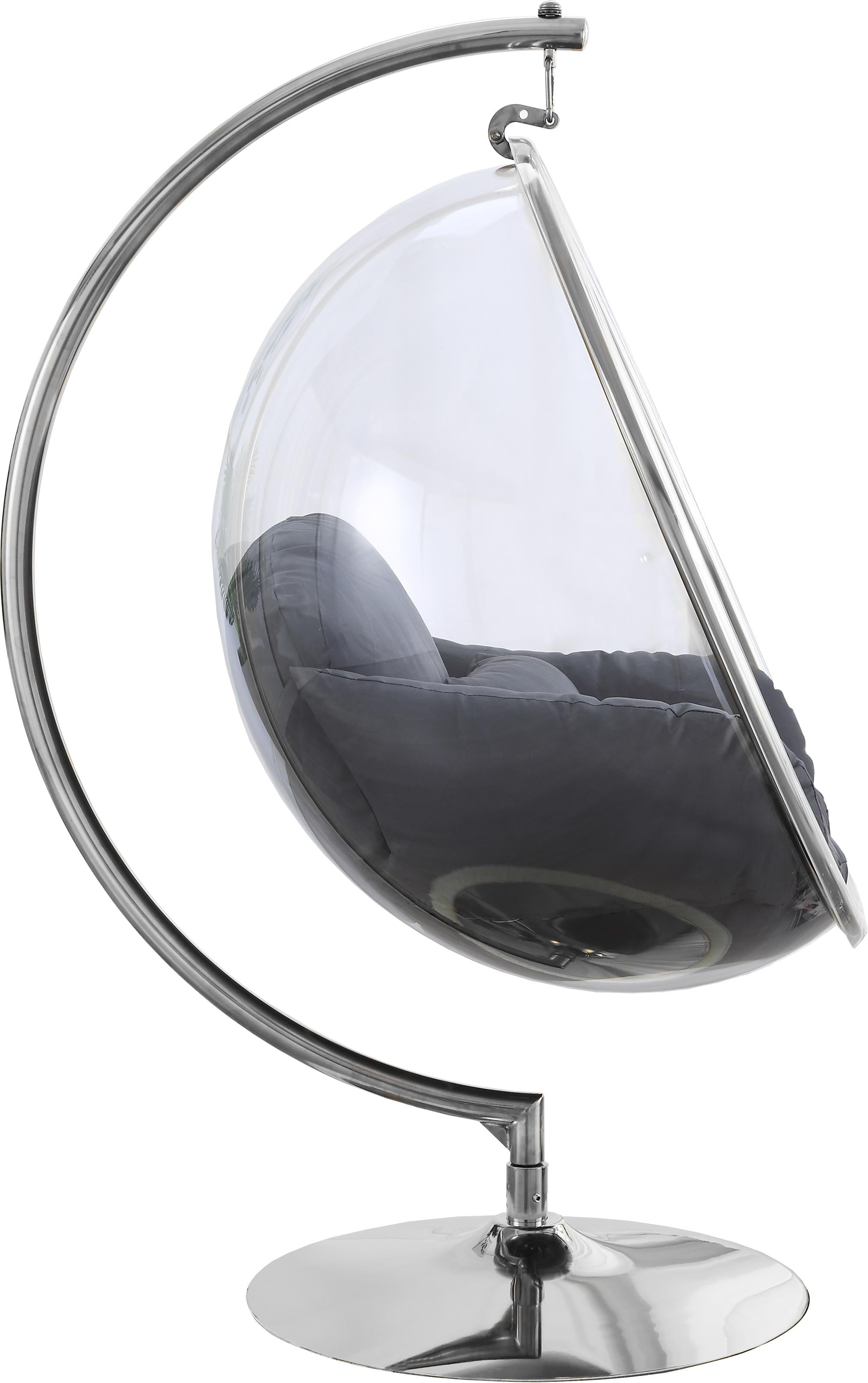 Luna Grey Durable Fabric Acrylic Swing Chair - Luxury Home Furniture (MI)