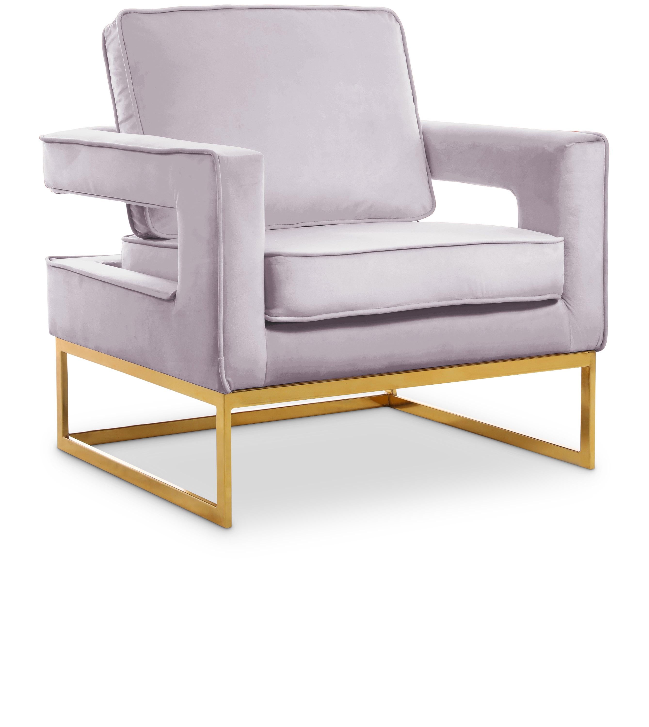 Noah Pink Velvet Accent Chair - Luxury Home Furniture (MI)