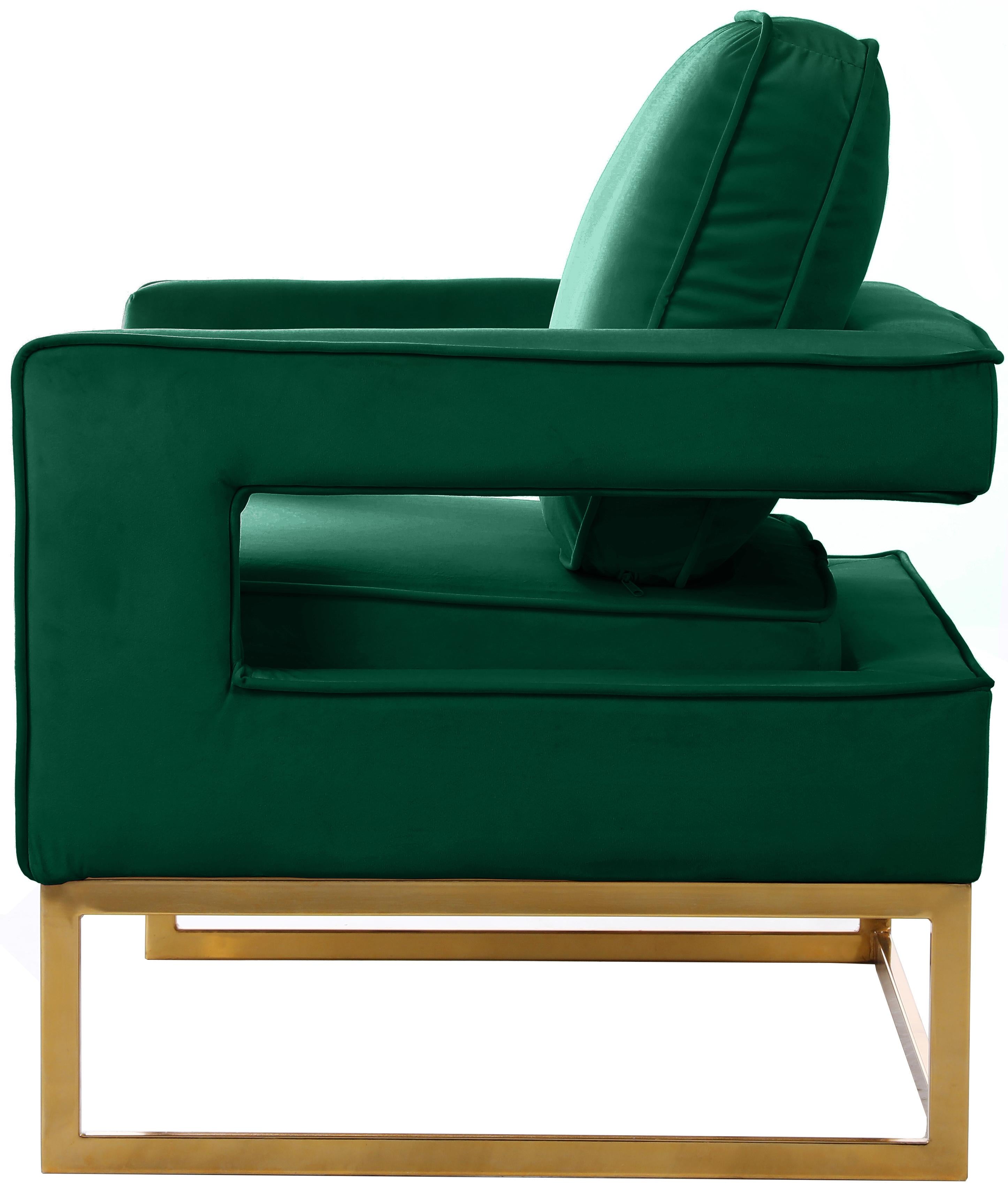 Noah Green Velvet Accent Chair - Luxury Home Furniture (MI)