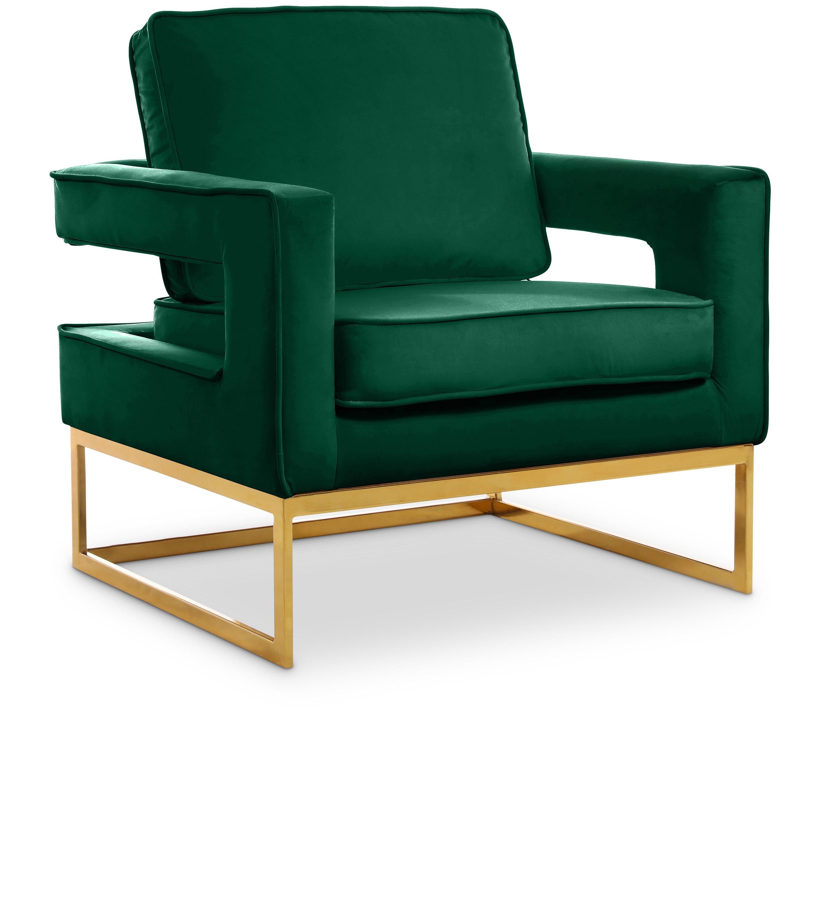 Noah Green Velvet Accent Chair - Luxury Home Furniture (MI)