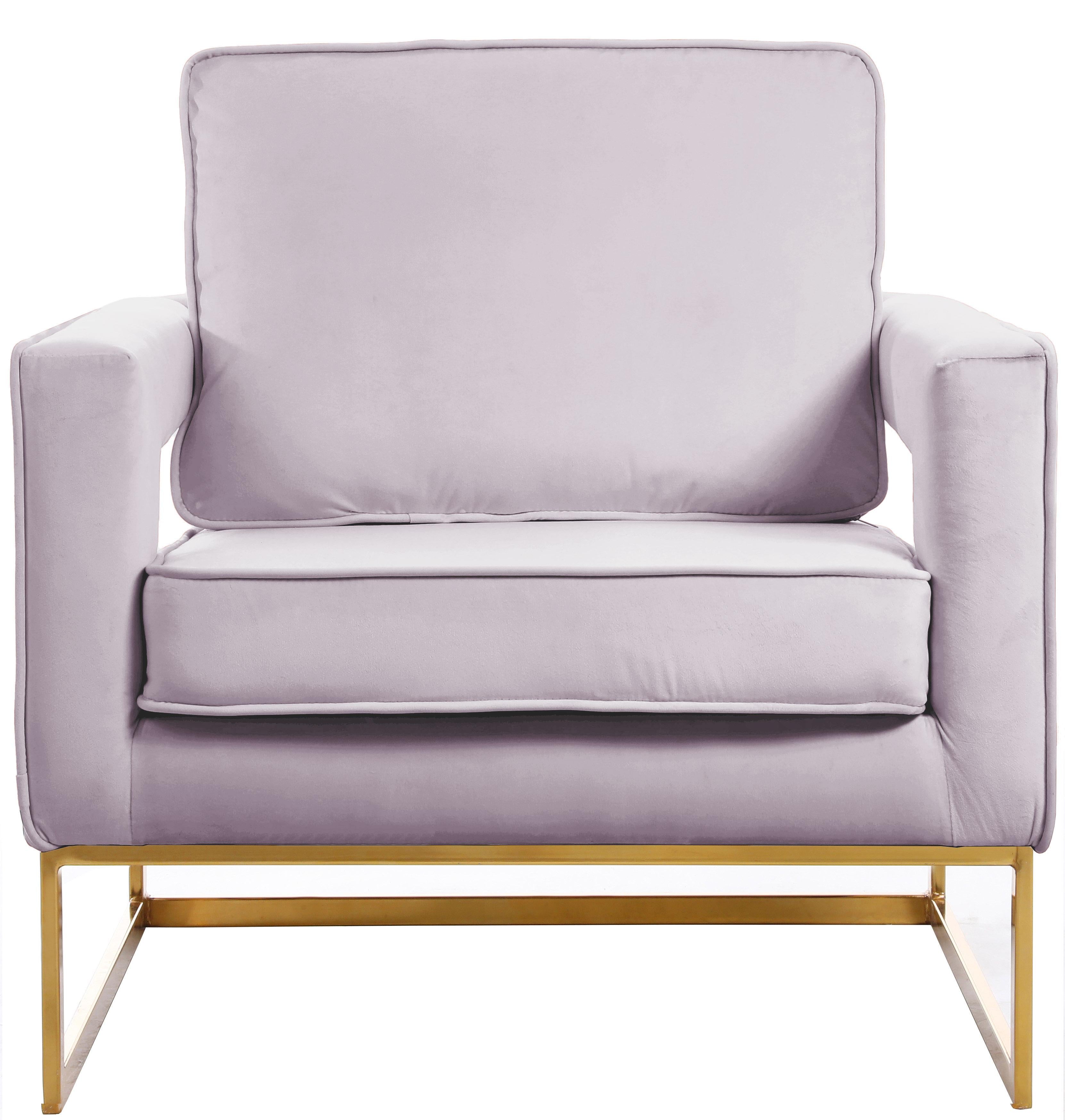 Noah Pink Velvet Accent Chair - Luxury Home Furniture (MI)