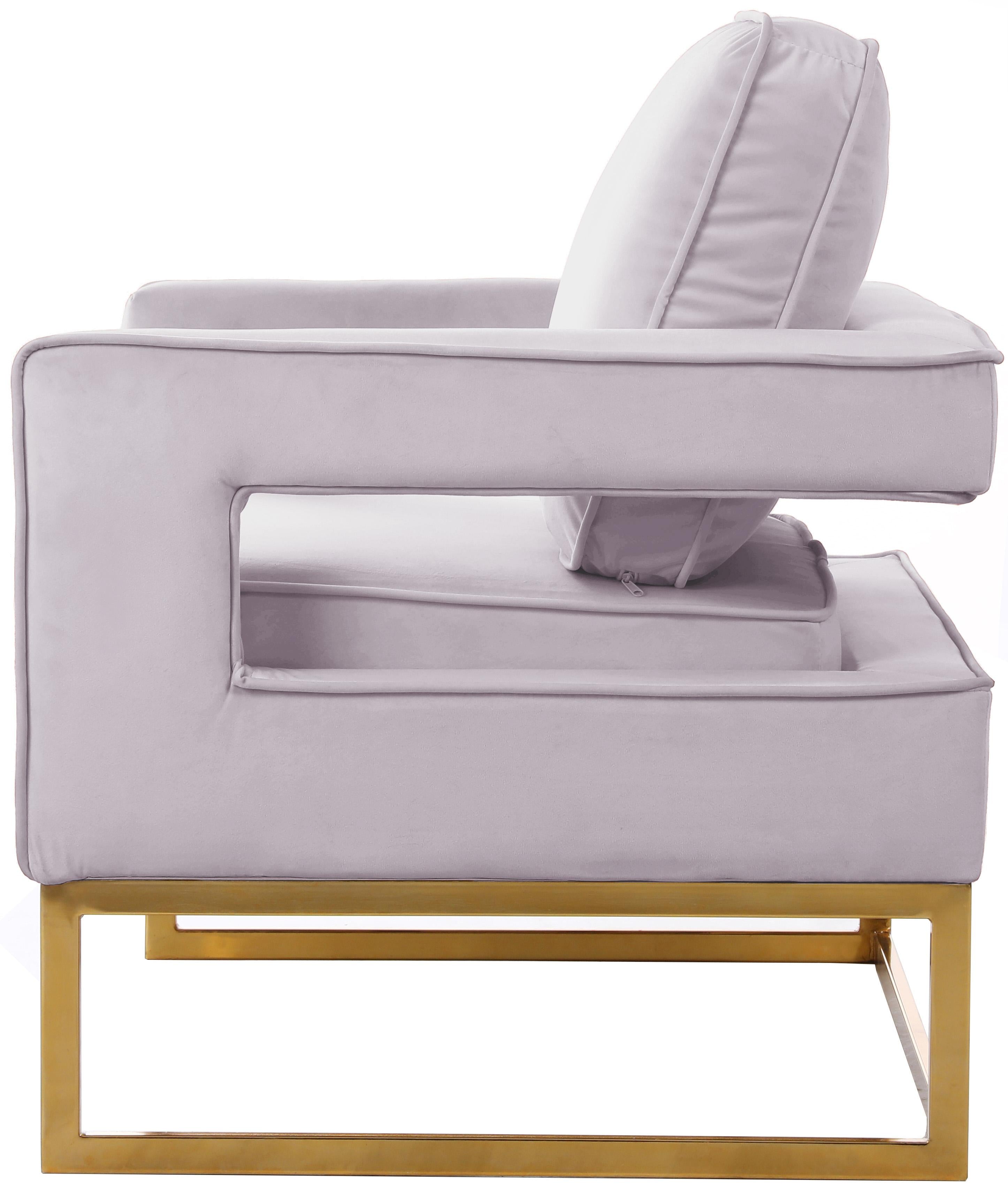 Noah Pink Velvet Accent Chair - Luxury Home Furniture (MI)