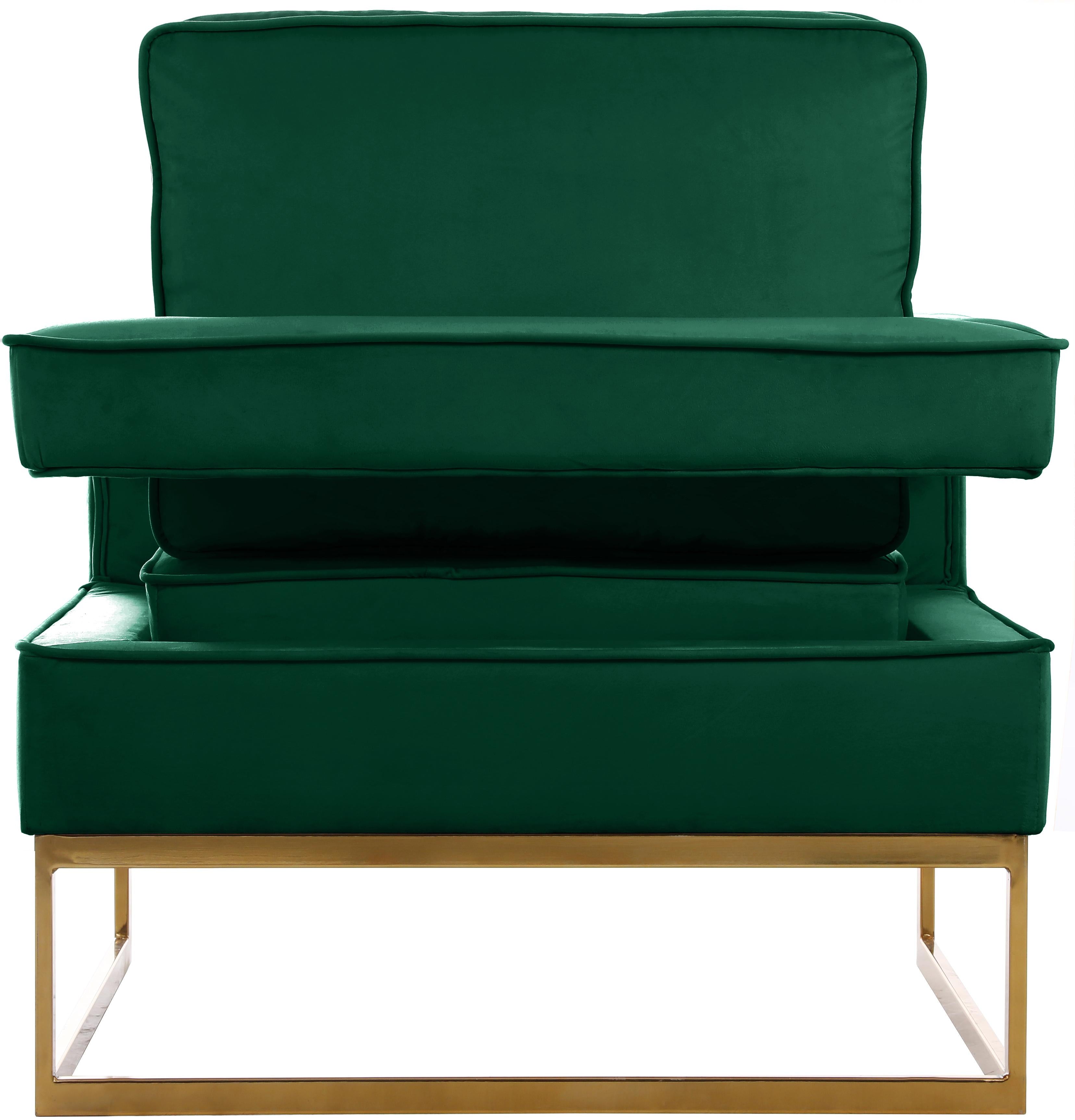 Noah Green Velvet Accent Chair - Luxury Home Furniture (MI)