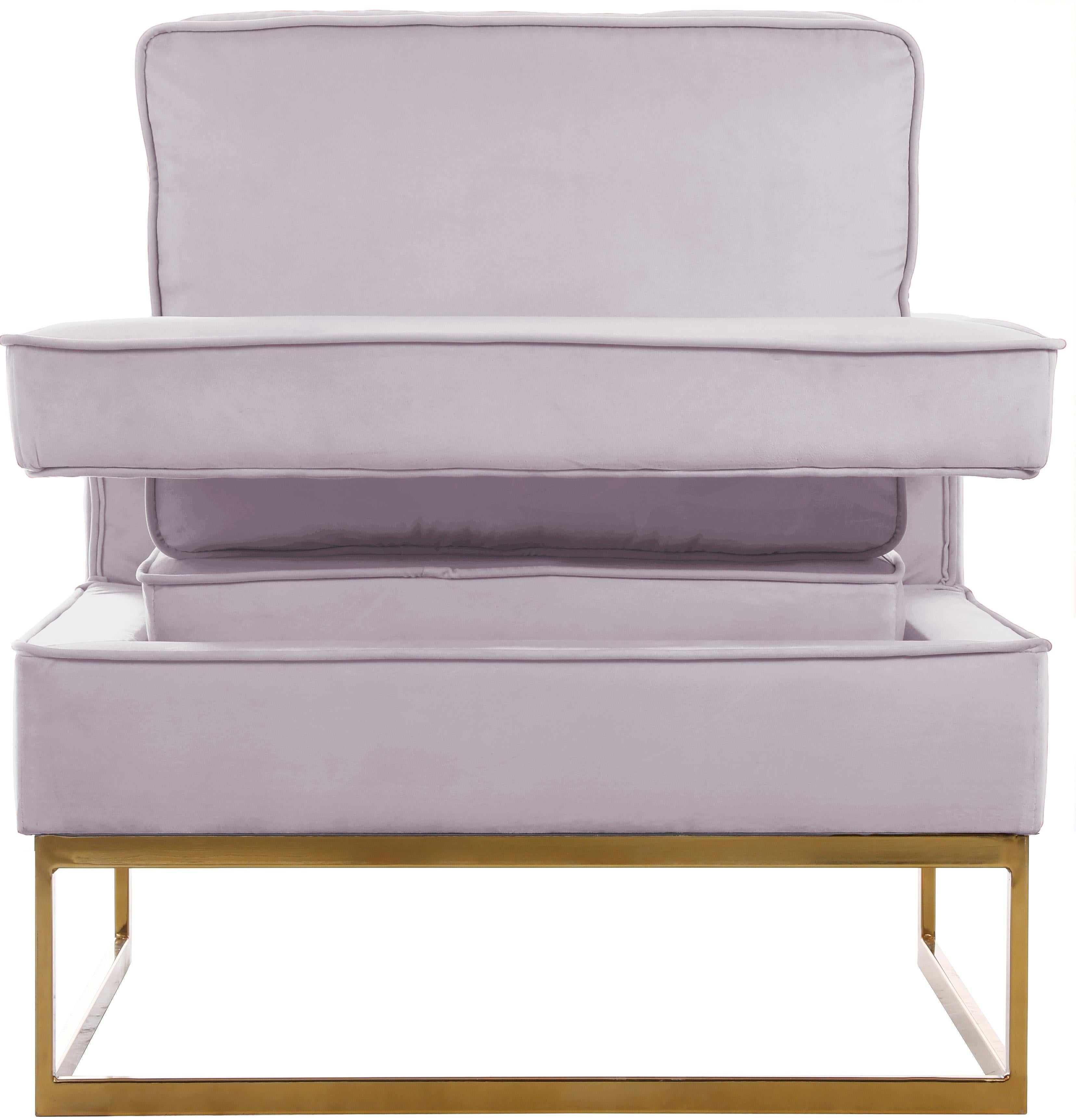Noah Pink Velvet Accent Chair - Luxury Home Furniture (MI)