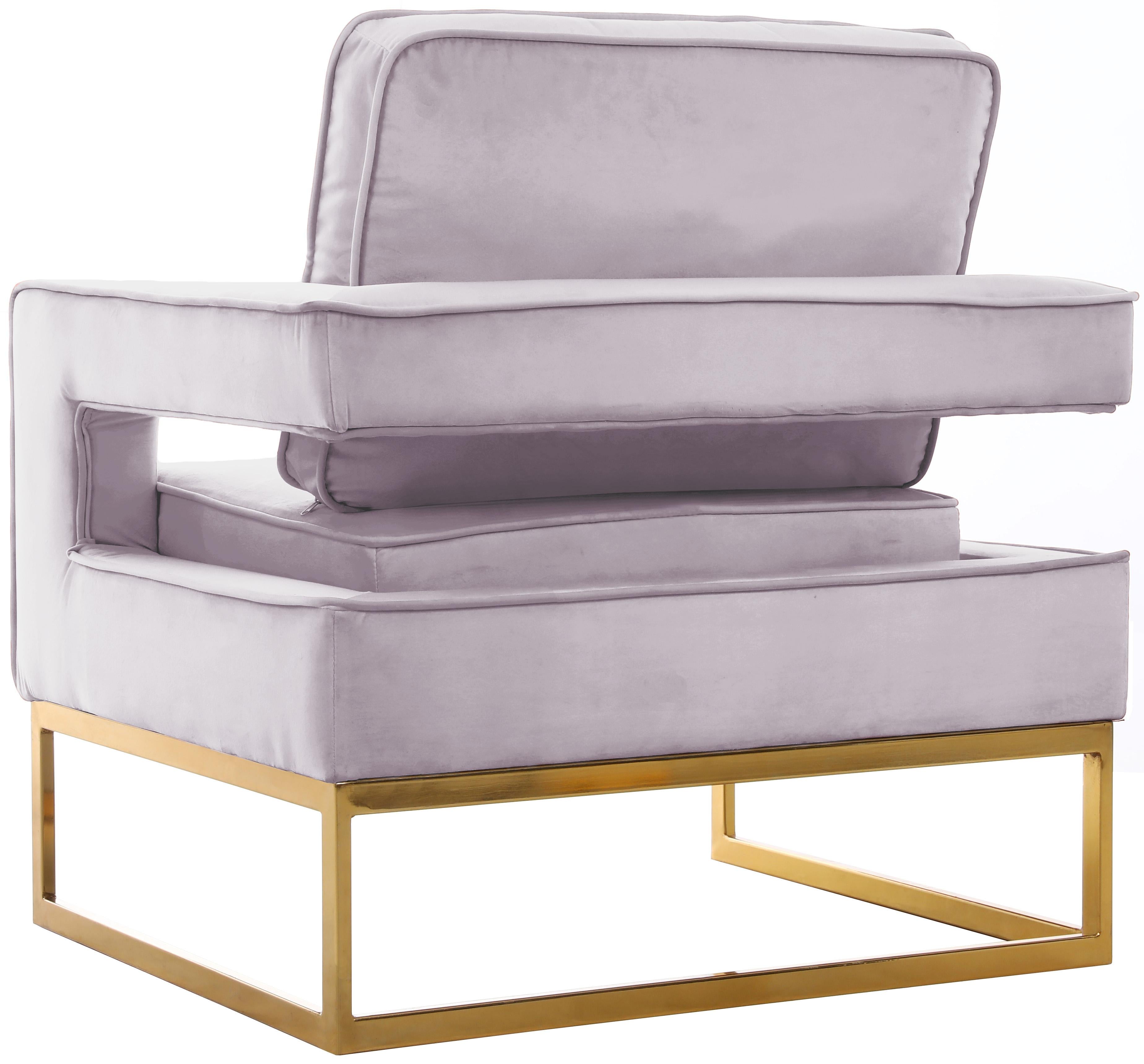 Noah Pink Velvet Accent Chair - Luxury Home Furniture (MI)