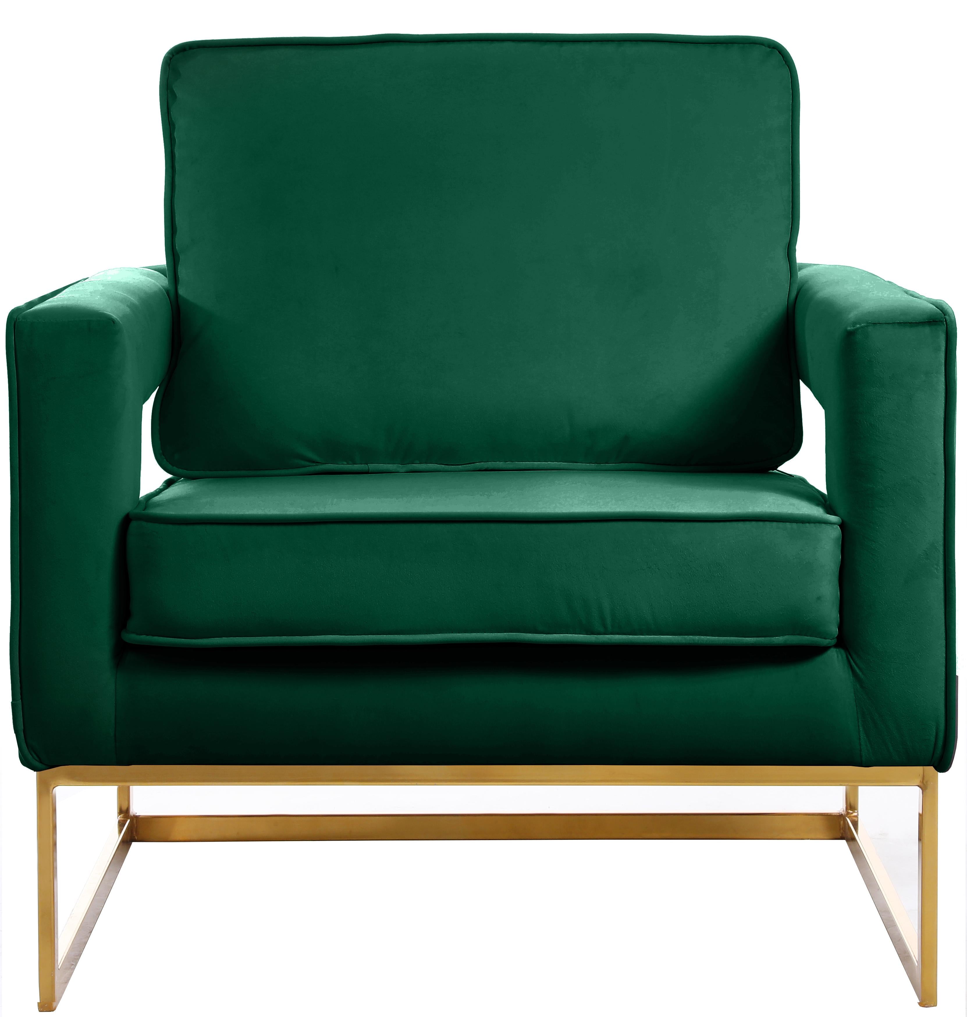 Noah Green Velvet Accent Chair - Luxury Home Furniture (MI)