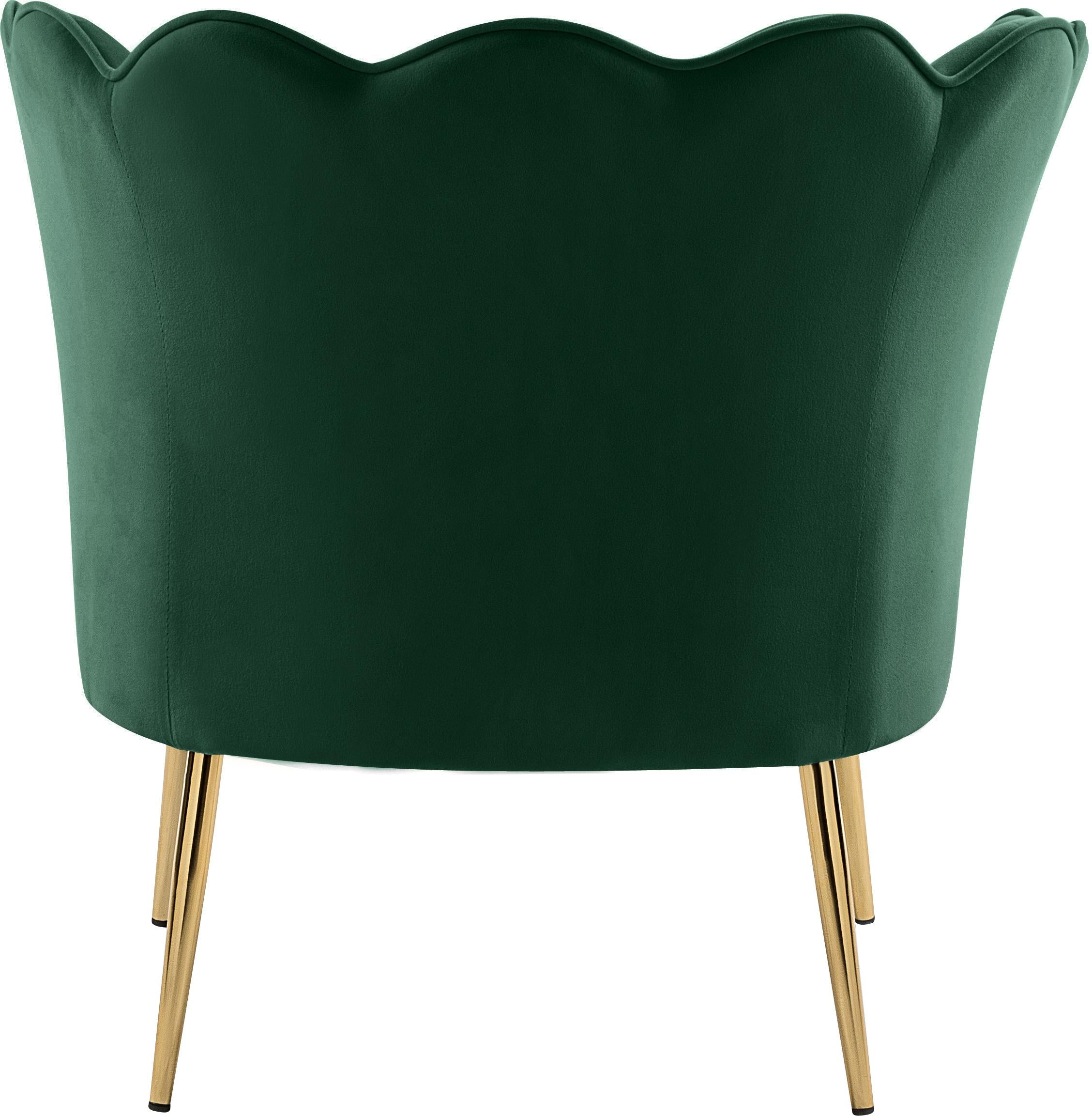 Jester Green Velvet Accent Chair - Luxury Home Furniture (MI)