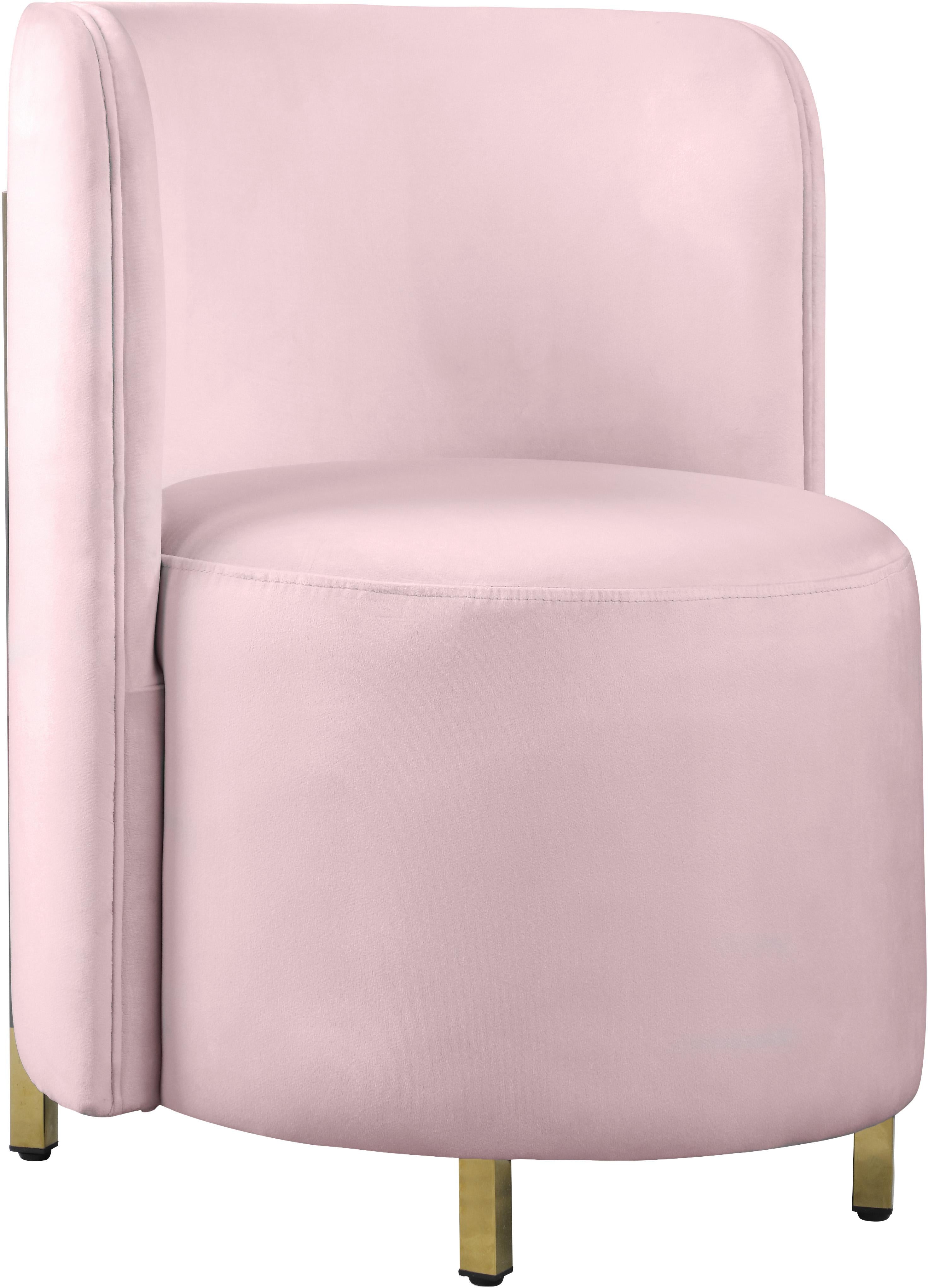 Rotunda Pink Velvet Accent Chair - Luxury Home Furniture (MI)