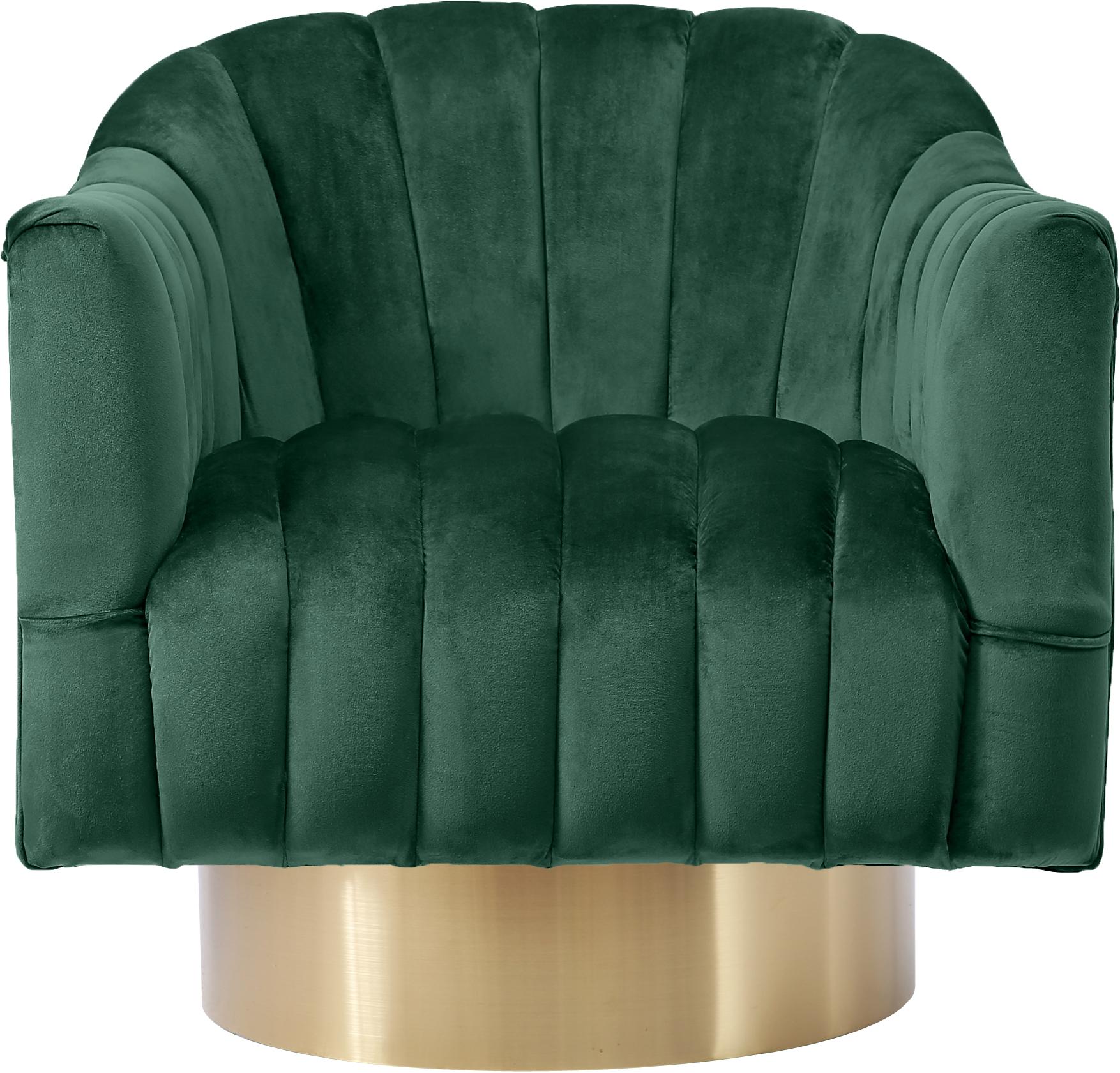 Farrah Green Velvet Accent Chair - Luxury Home Furniture (MI)